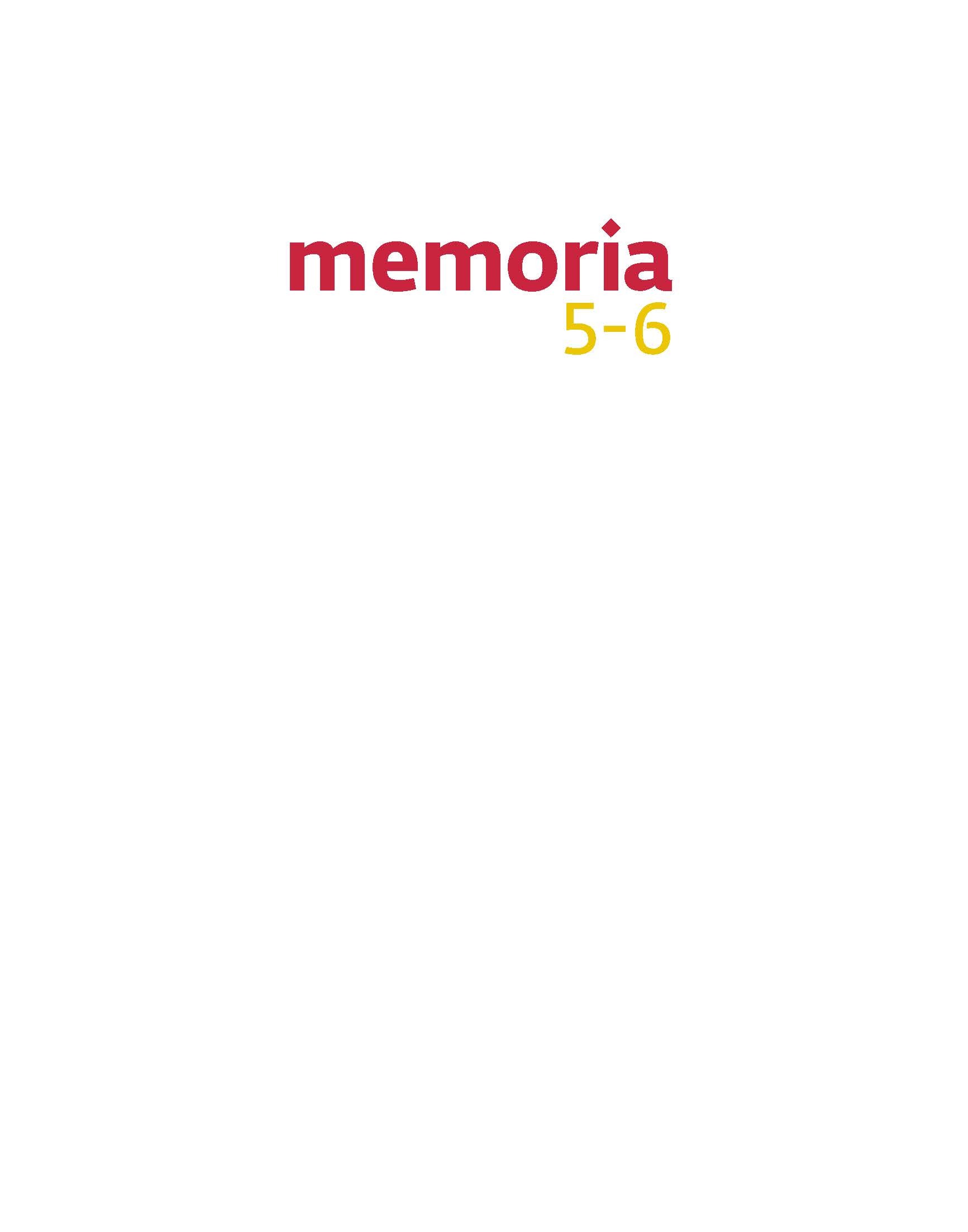 Memoria 5-6 Handboek 