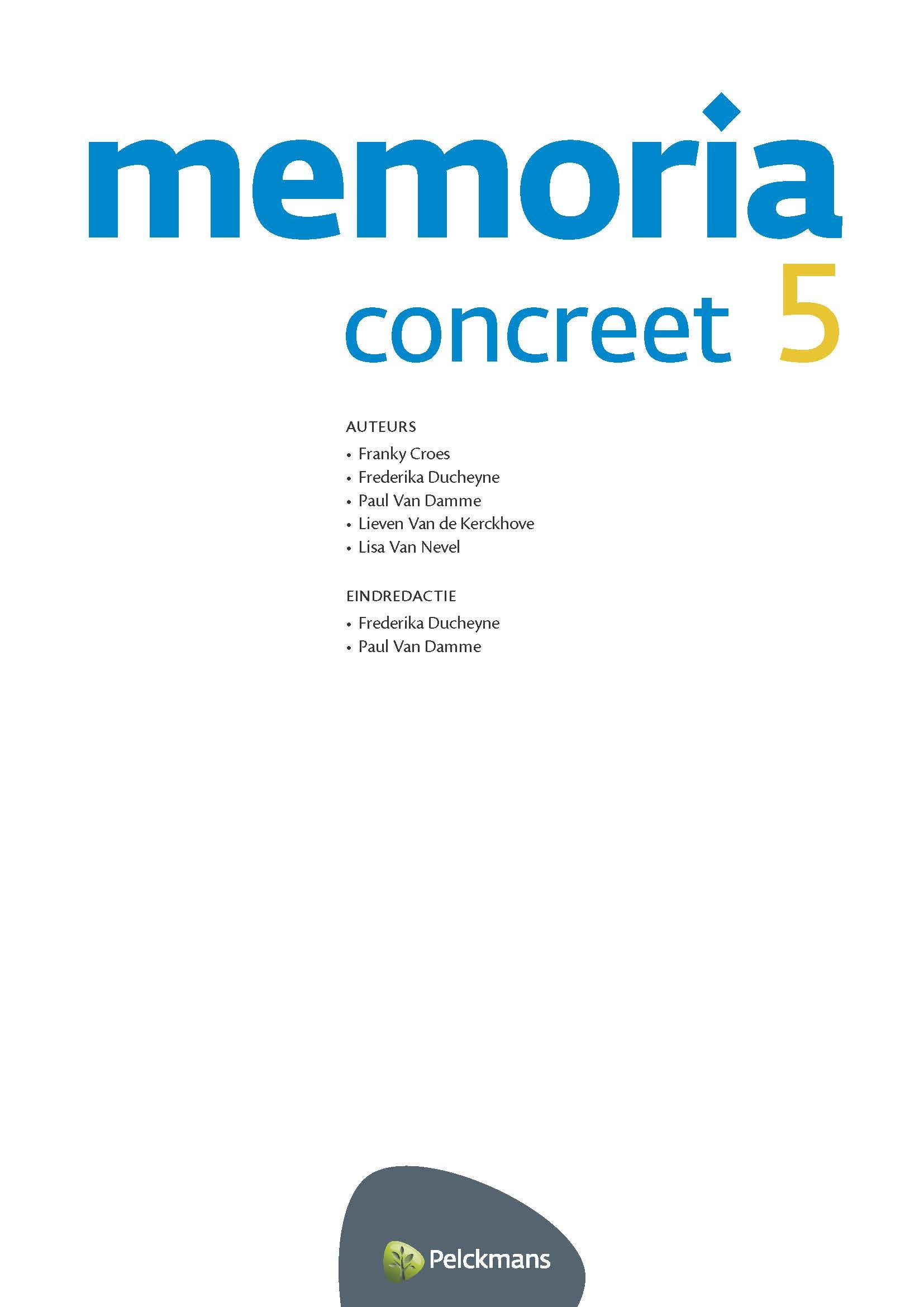 Memoria Concreet 5 leerwerkboek