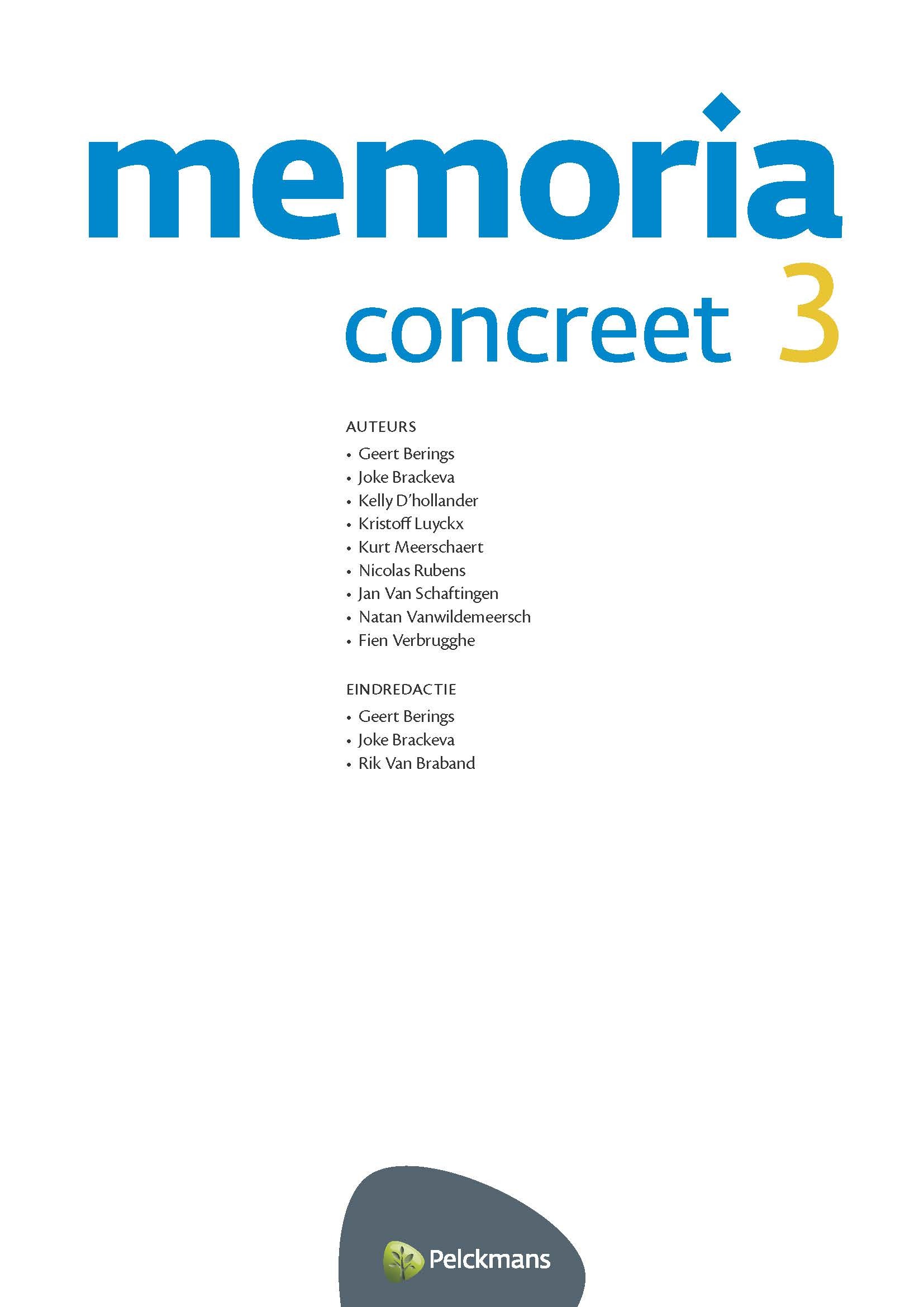 Memoria Concreet 3 leerwerkboek