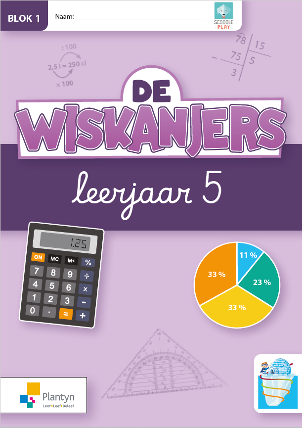 De Wiskanjers (IJsbergversie) 5 Set Werkboek (Blok 1 t/m 10) (ed. 1 - 2024)