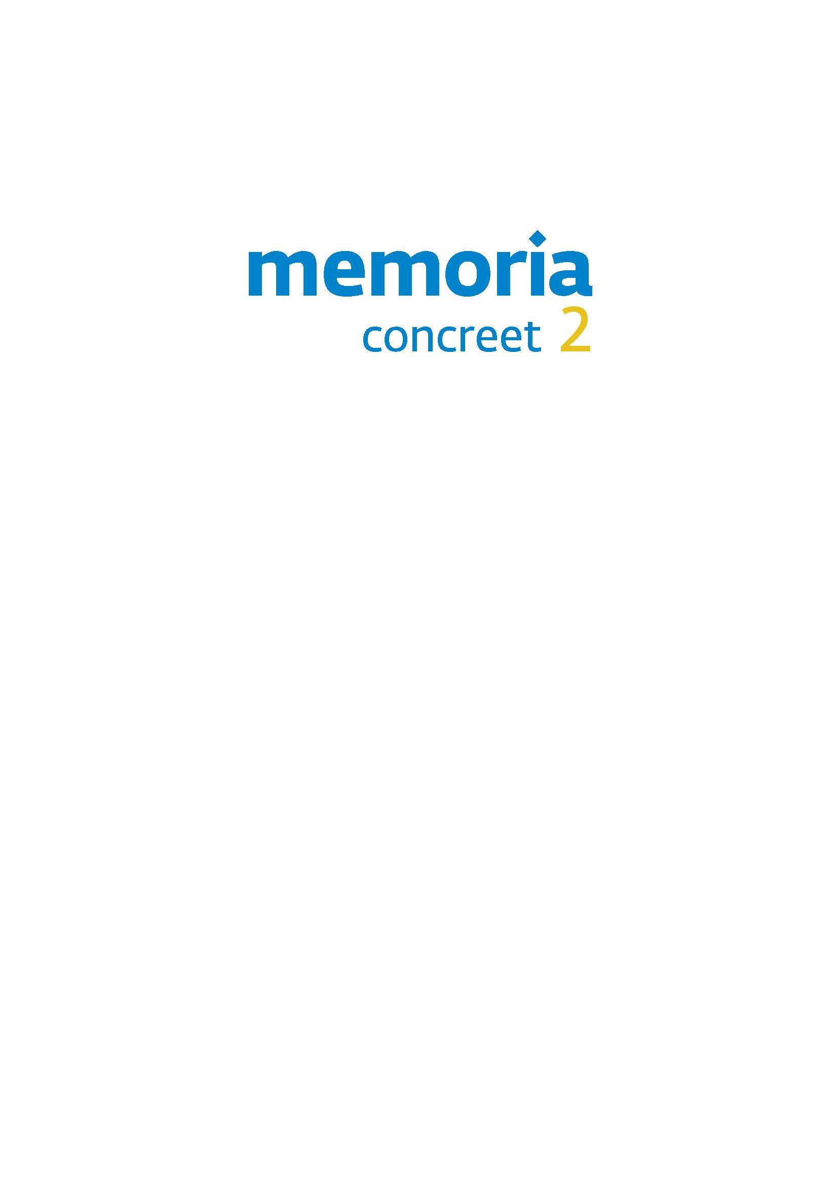 Memoria 2 Concreet (2014)