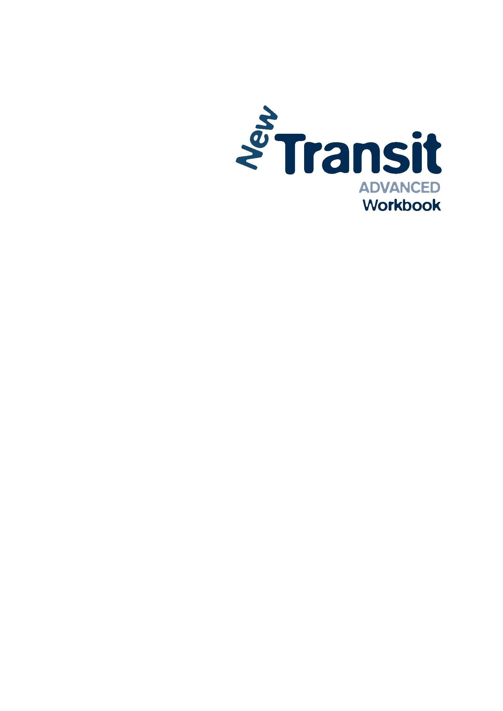 New Transit Advanced Workbook (2009)