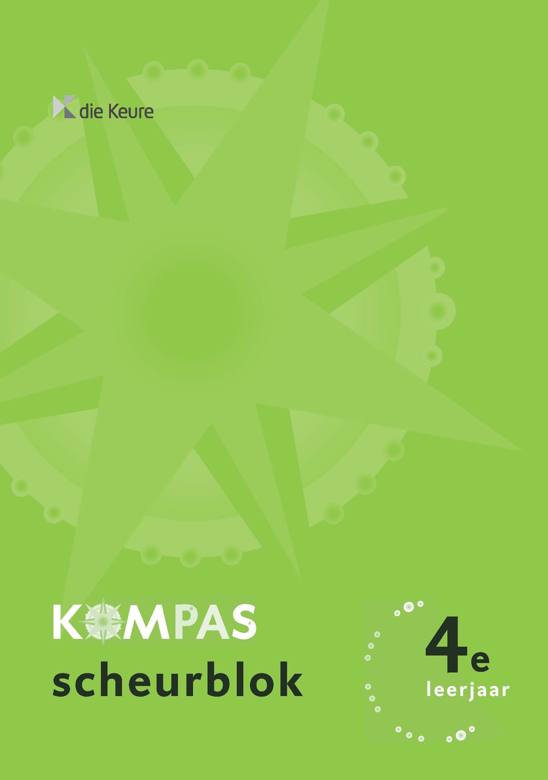 Kompas 4 scheurblok groen