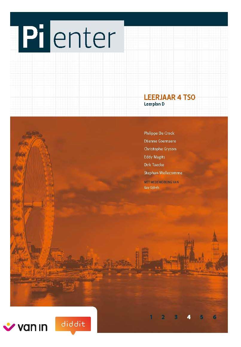 Pienter 4 TSO - Leerplan D - leerwerkschrift (2018)