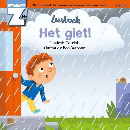 Zonnekind 14 leesboek Het giet!