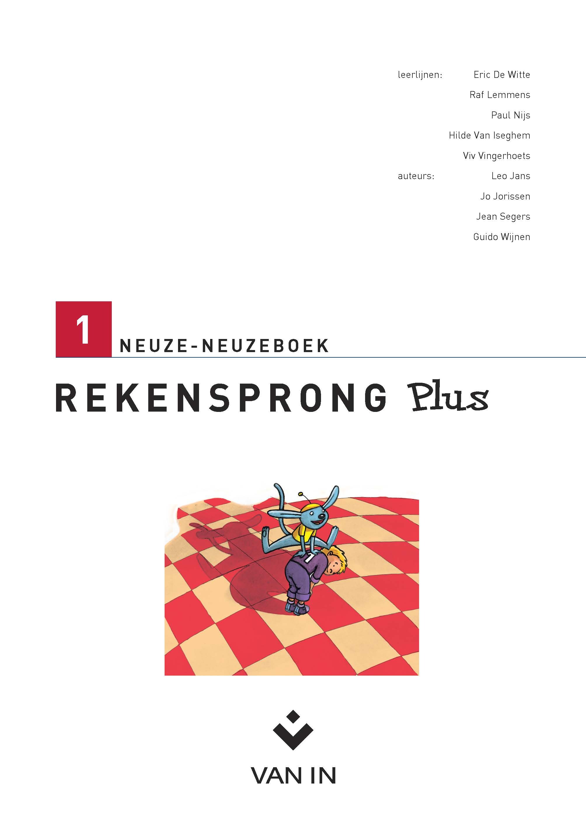 Rekensprong plus 1 neuze-neuzeboek