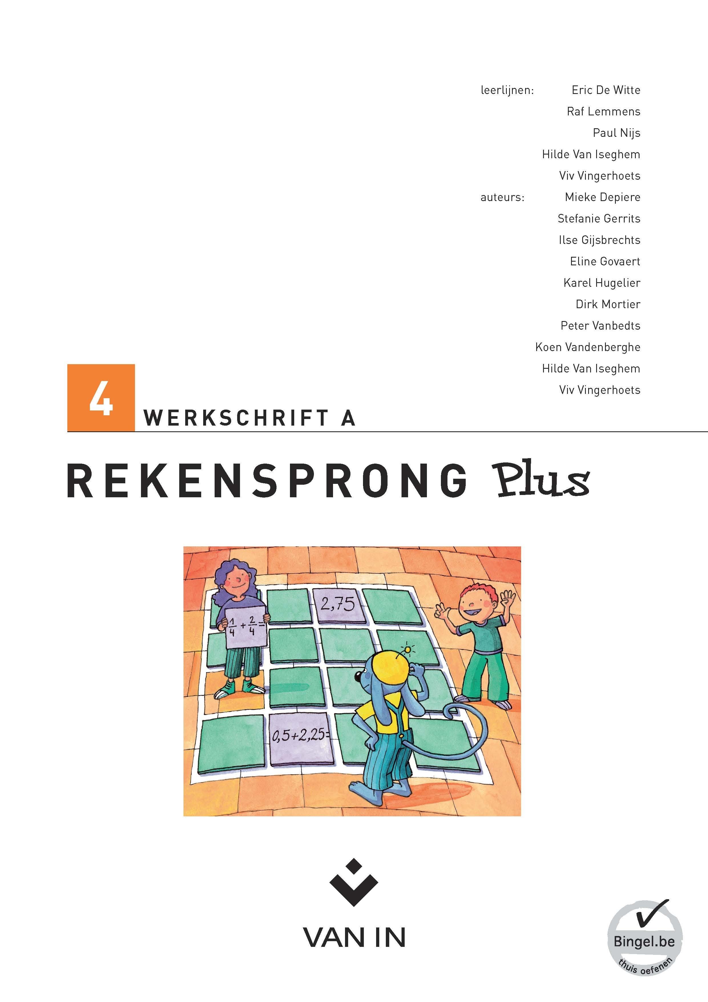 Rekensprong plus 4 werkschrift a