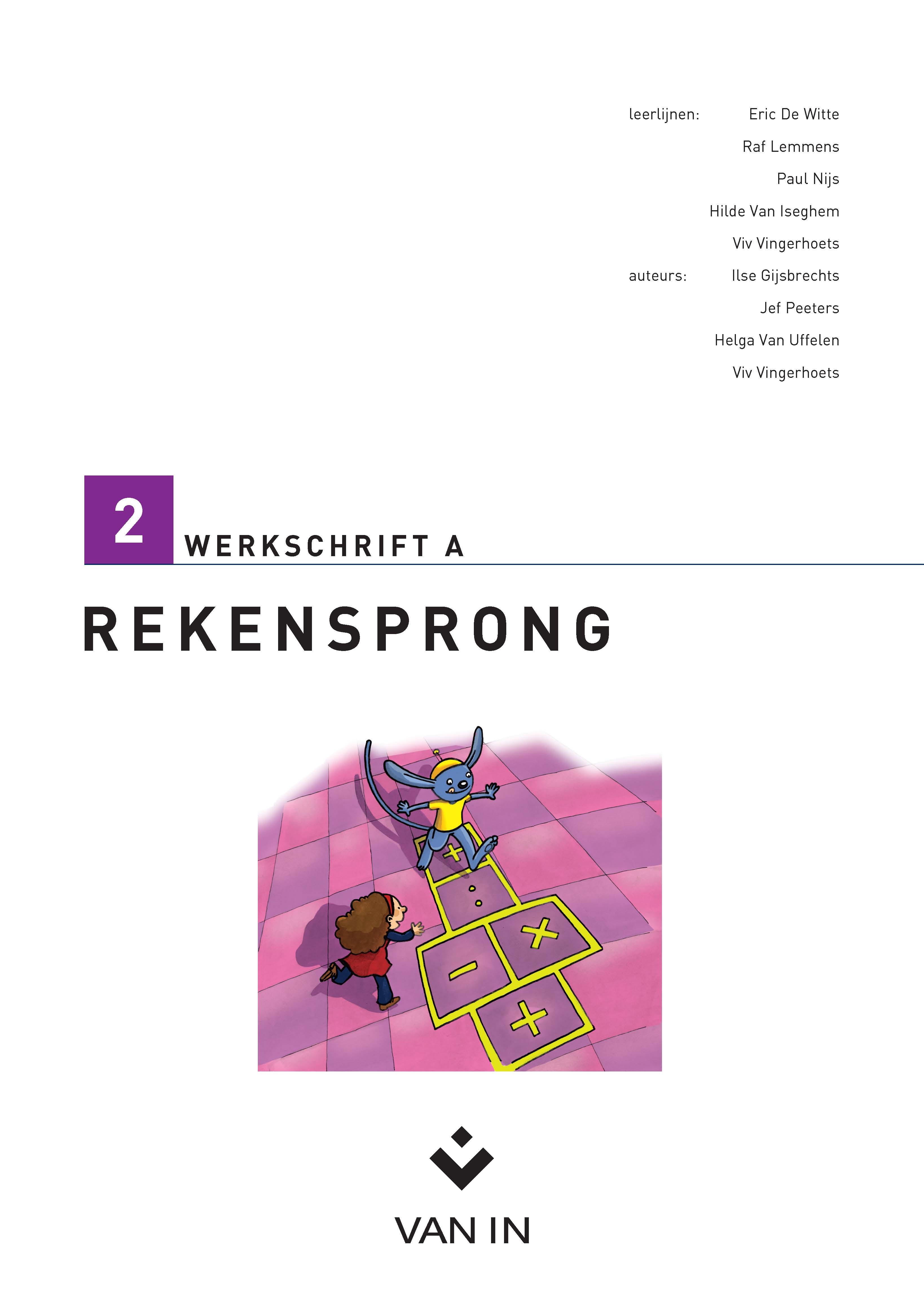 Rekensprong plus 2 werkschrift a