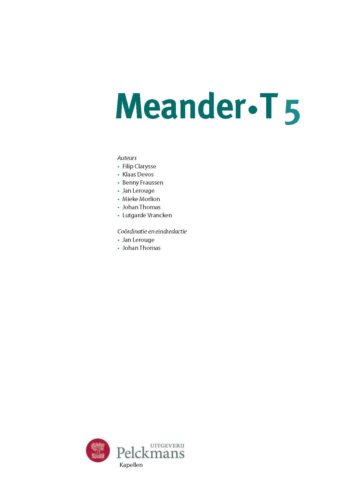 Meander 5T leerwerkboek