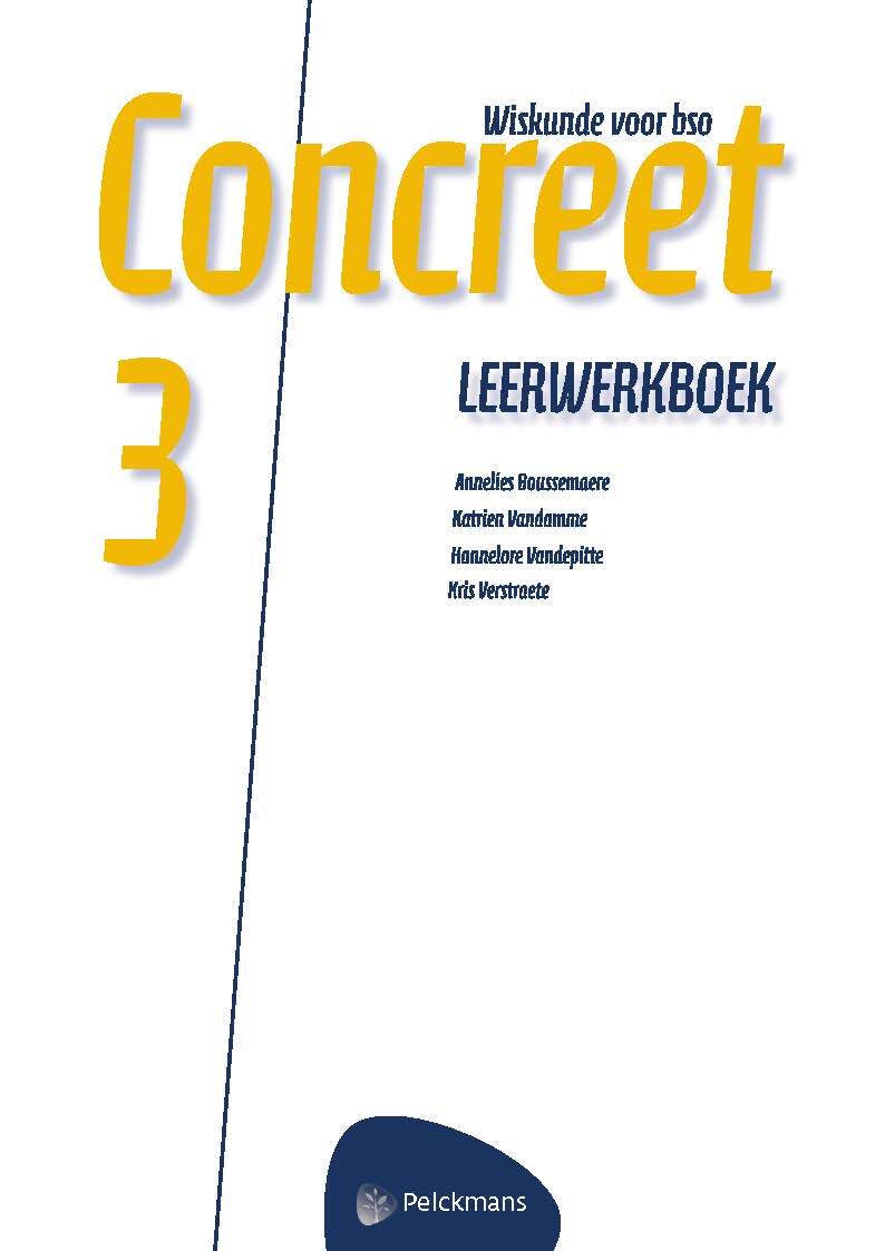 Concreet 3 Leerwerkboek Wiskunde voor bso