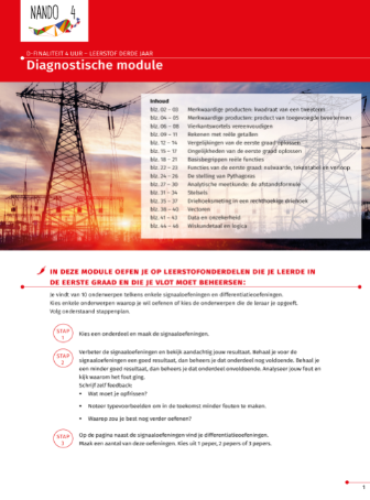 Nando 4 - set modules (D-4 uur) - DM + M1-M7