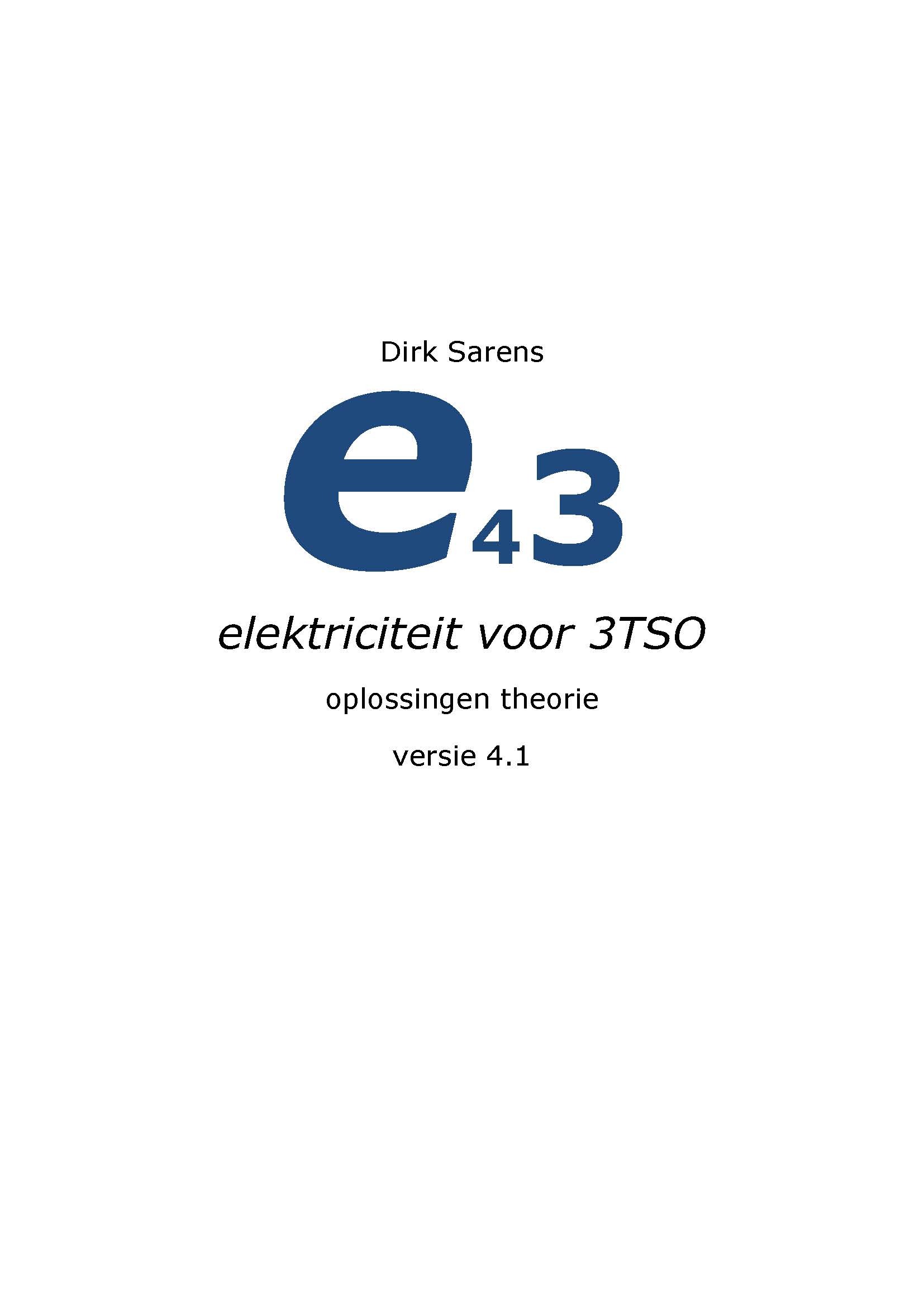 e43 elektriciteit voor 3TSO oplossing theorie versie 4.1