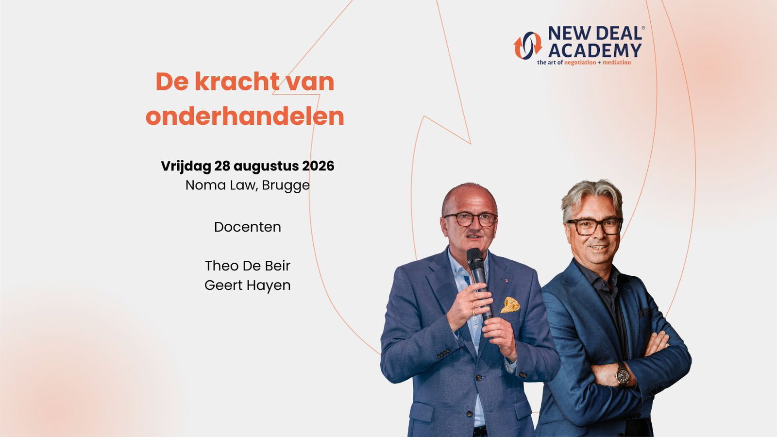 DE KRACHT VAN ONDERHANDELEN - 28/08/2026, Brugge
