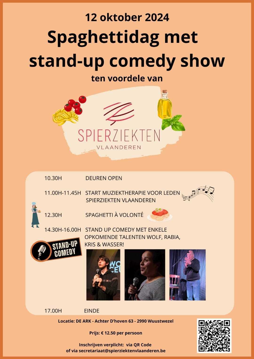 Spaghettidag met stand up comedyshow