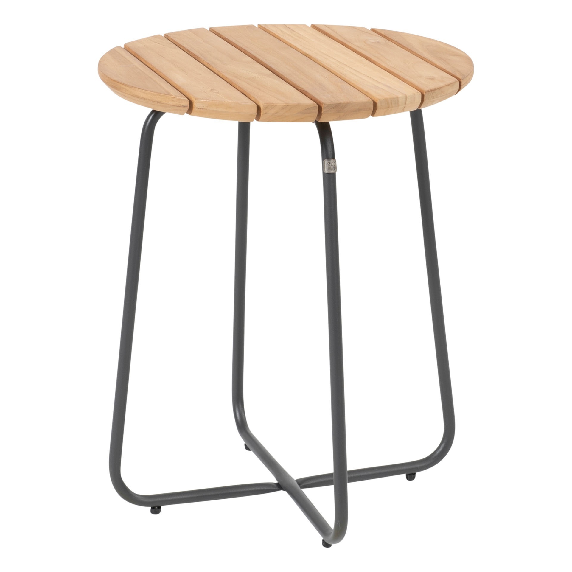 Verdi Side table natural teak Ø45cm H55