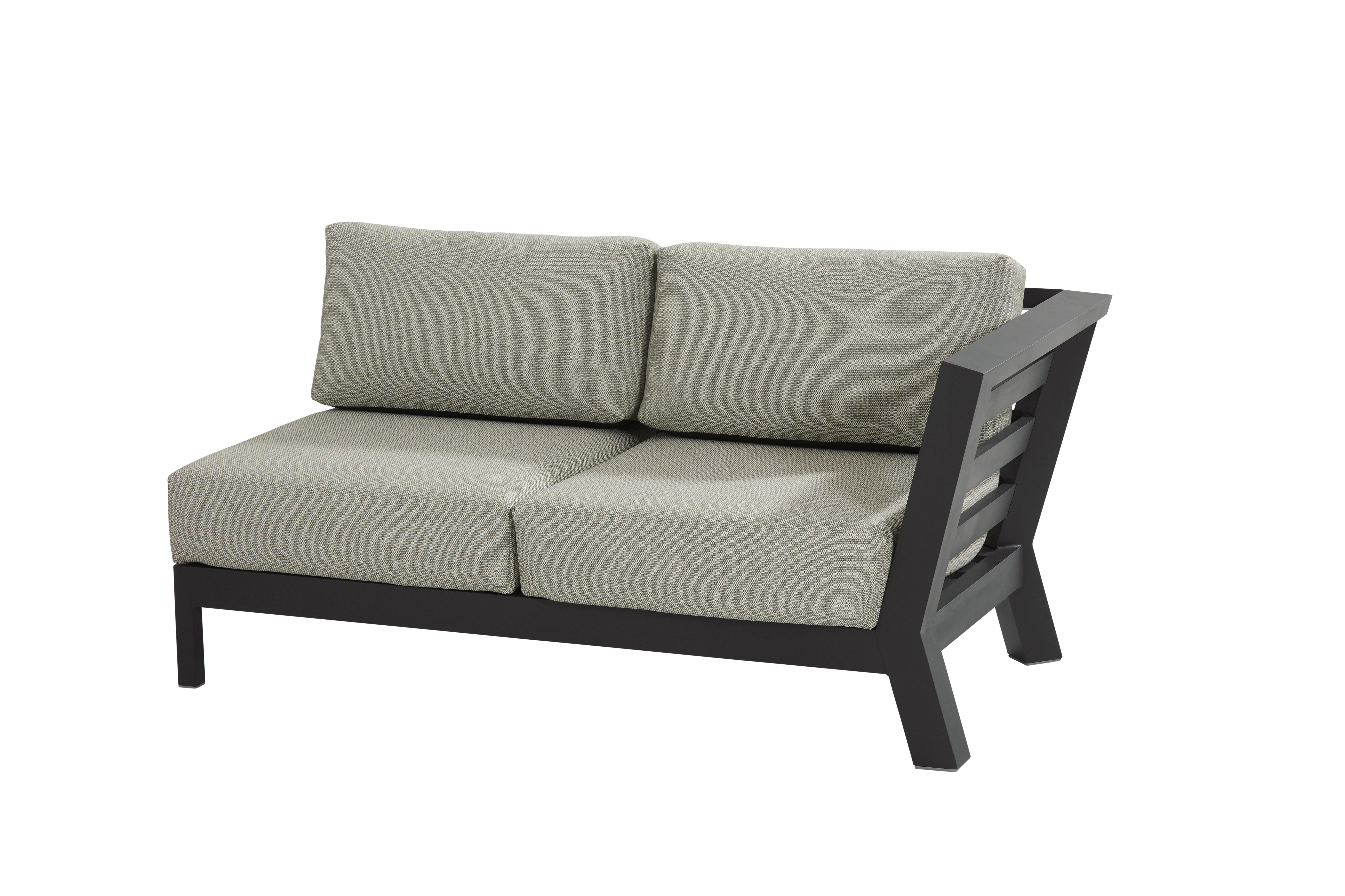 Meteoro 2 seater bench Left arm with 4 cushions 