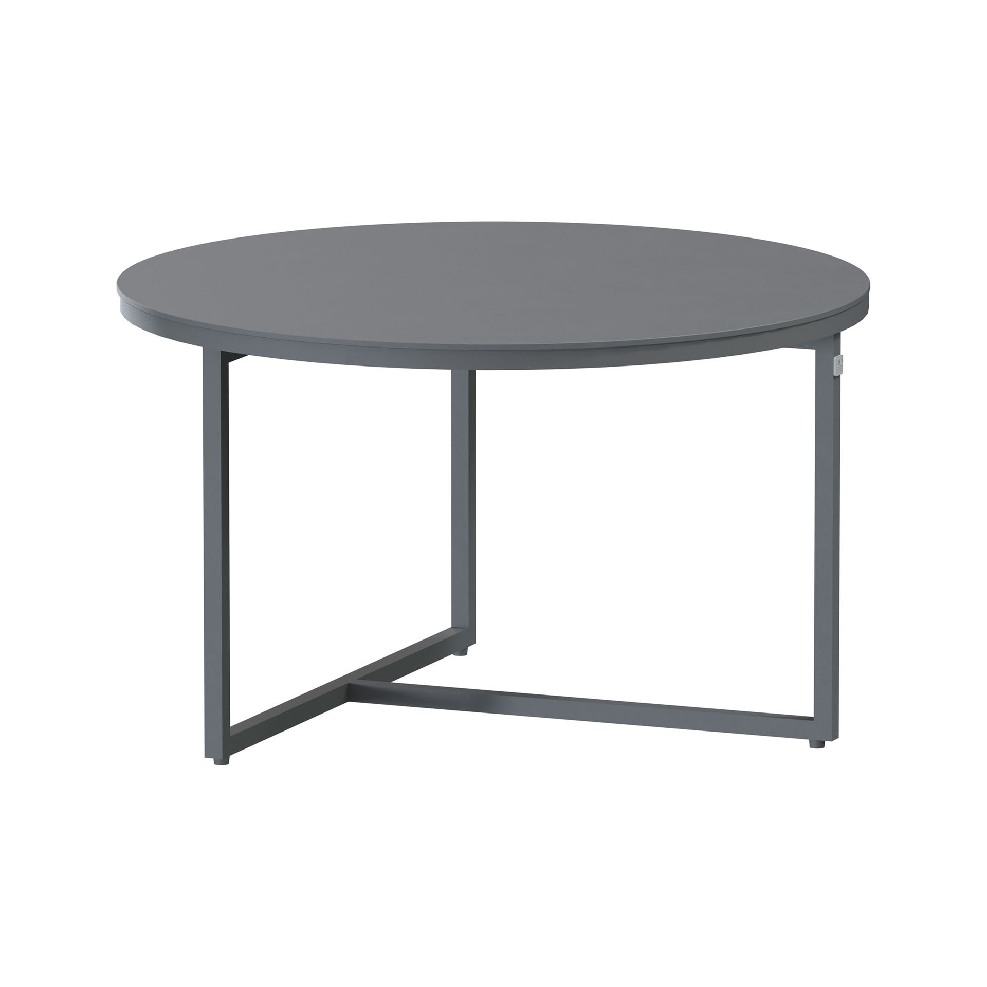 Valetta Coffee table Alu Ø58,50cm Alu legs H35