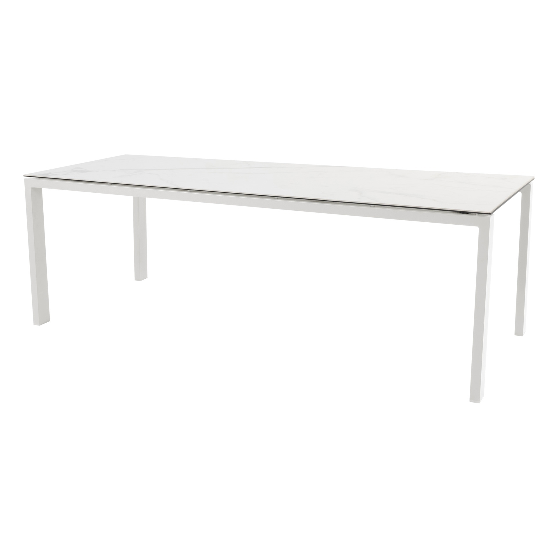 Lafite floating table ceramic white 8mm 220x95