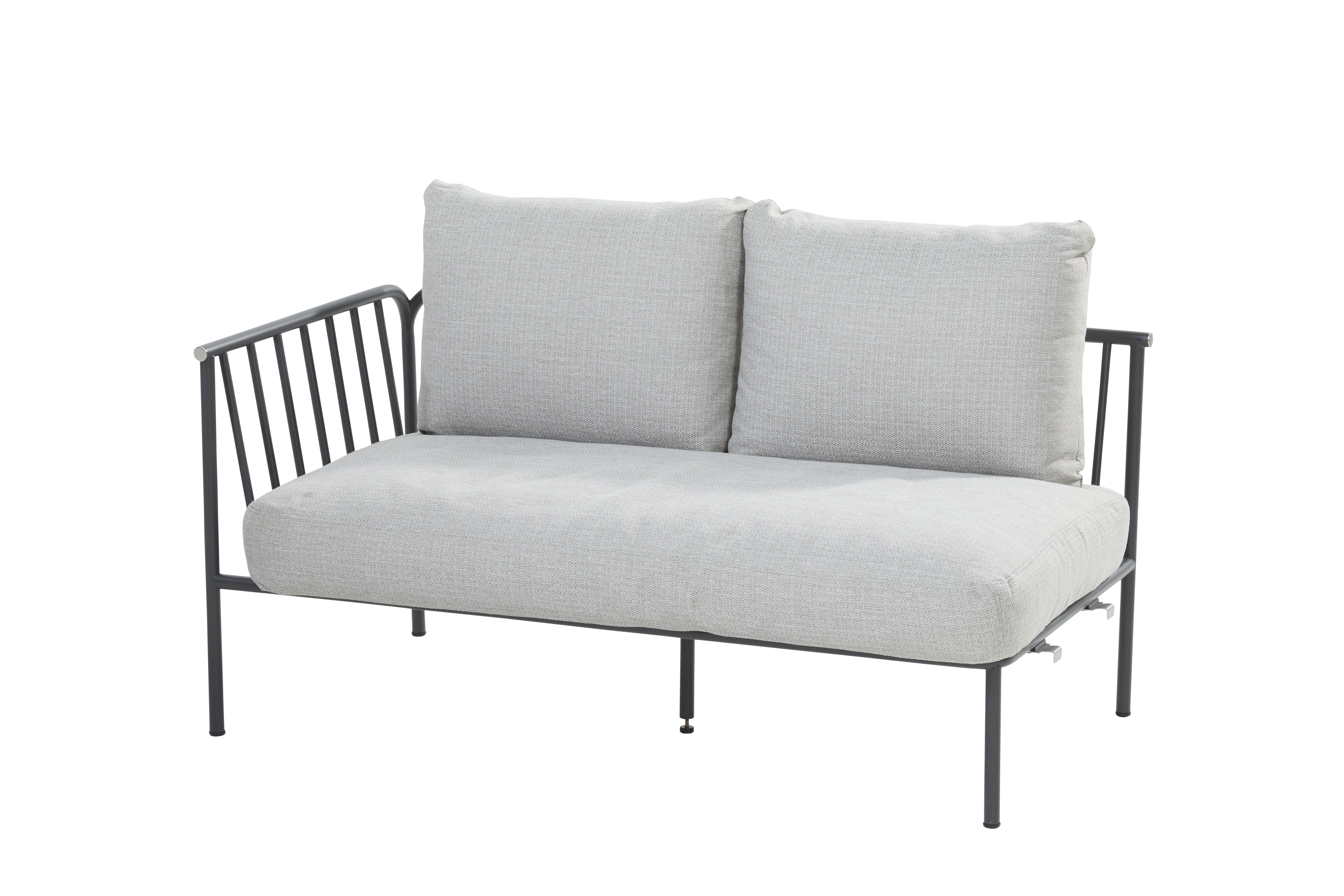 Figaro 2 seater bench Right arm with 2 cushions 