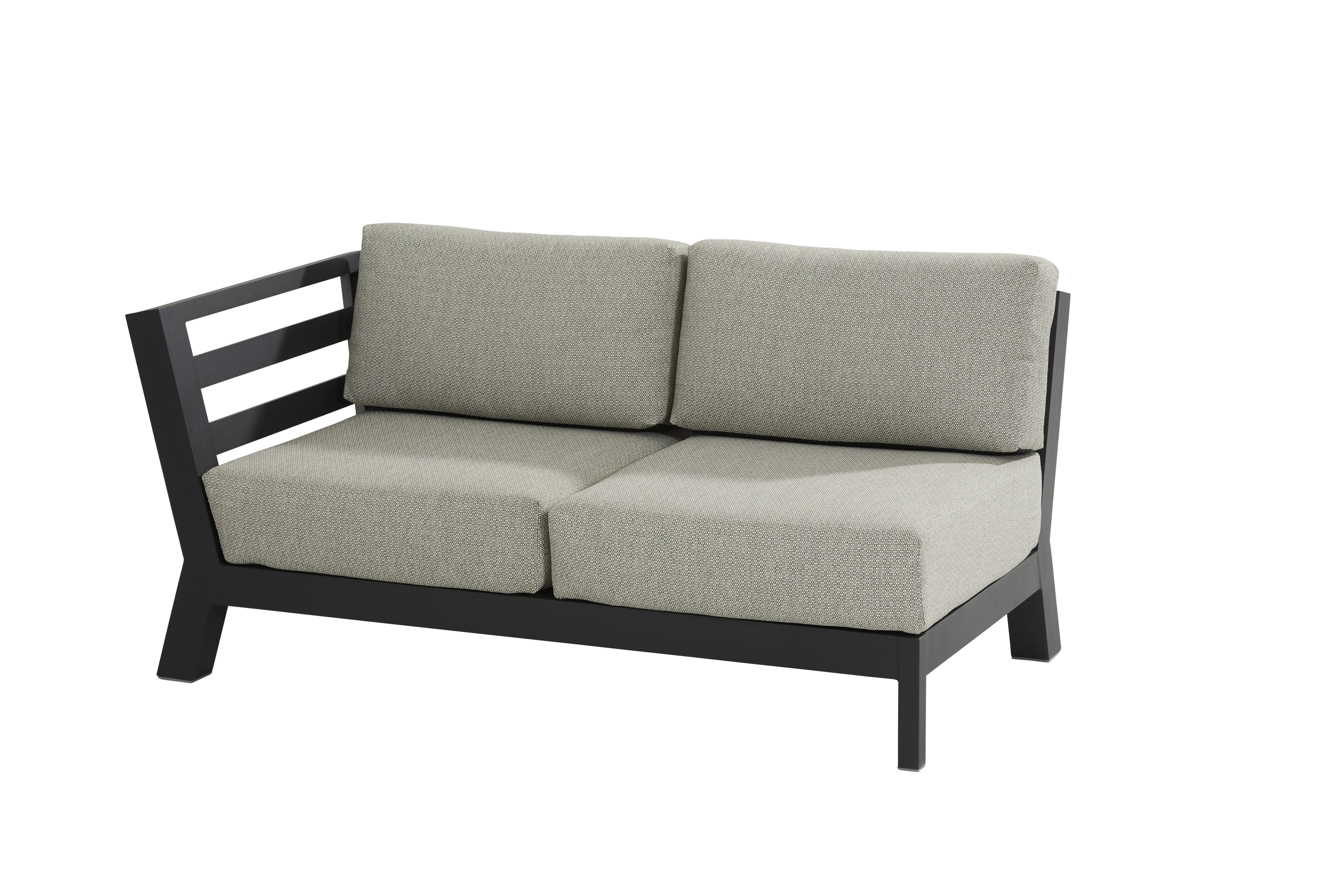 Meteoro 2 seater bench Right arm with 4 cushions 