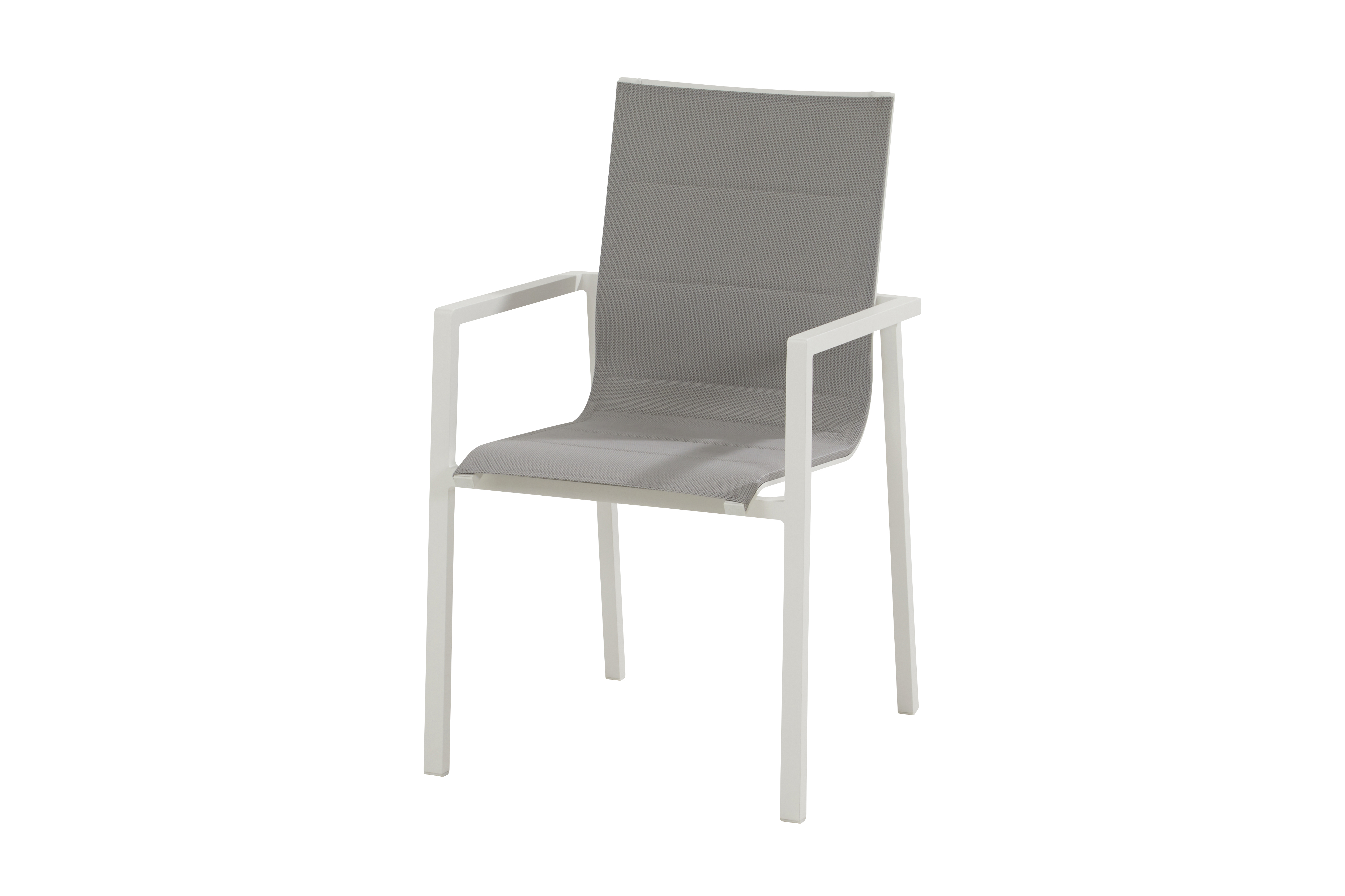 Bari Dining chair padded stackable White 