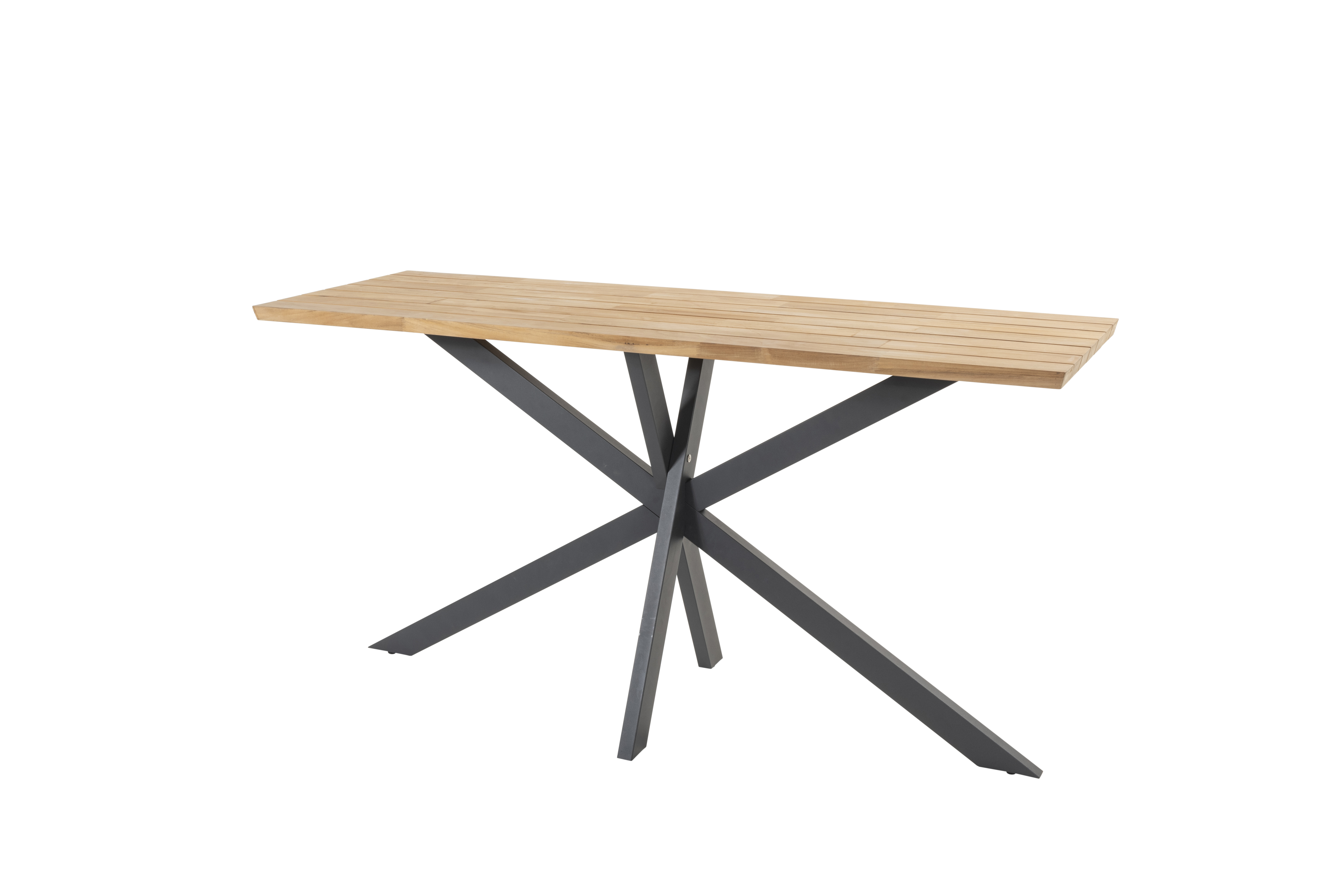 Prado bar table natural teak Anthracite 200x70x105cm