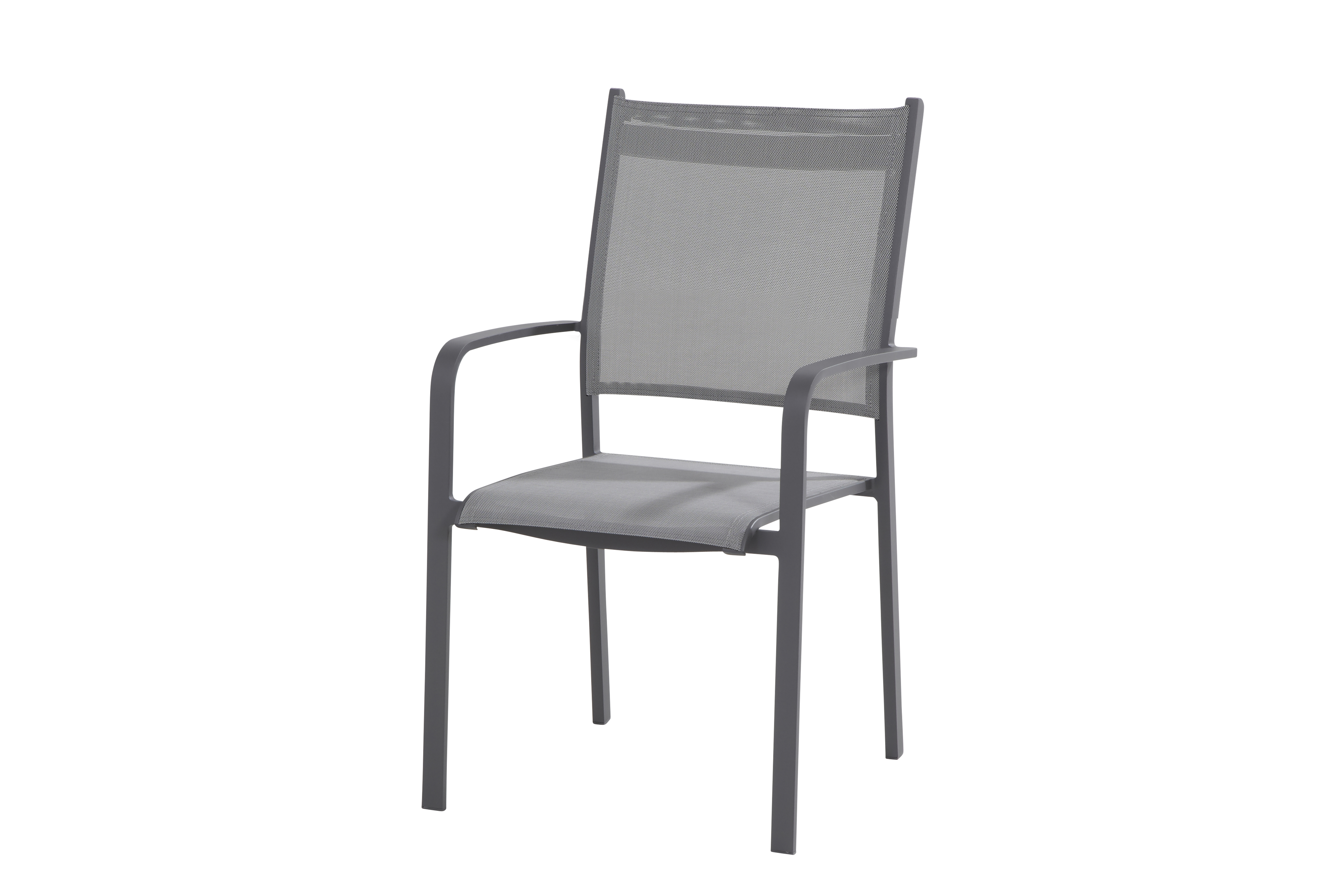 Tosca Dining chair stackable Anthracite - high back 