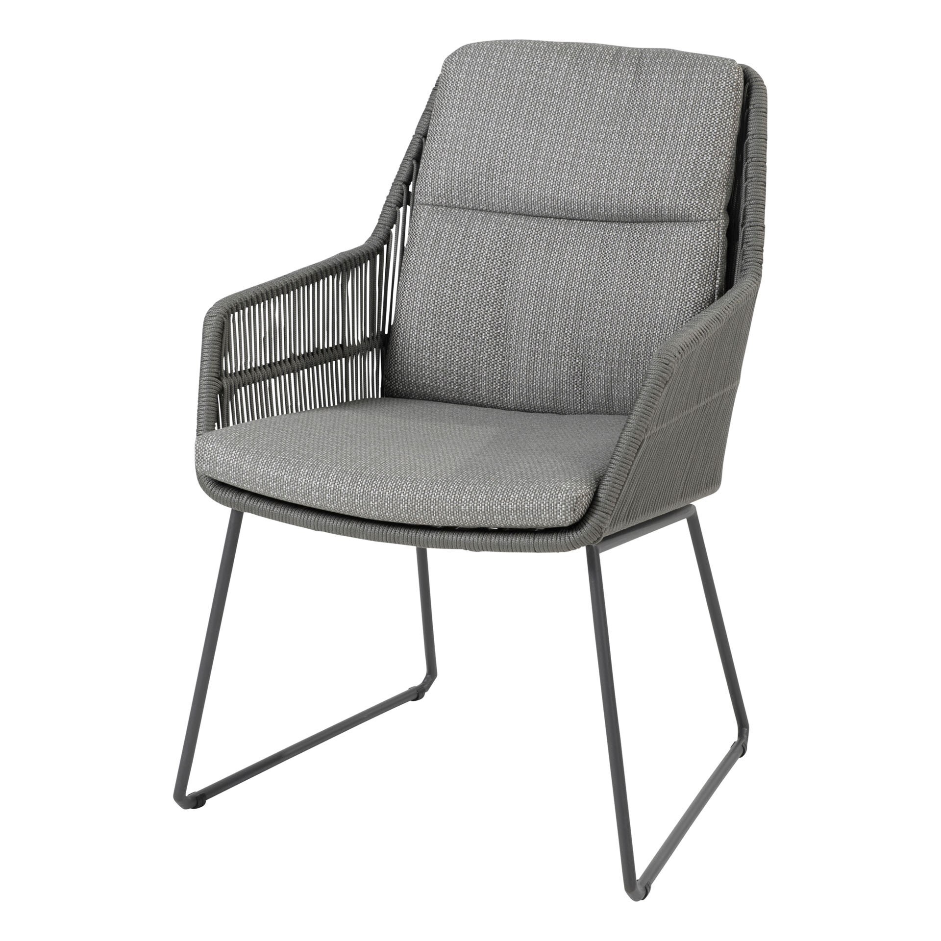 Valencia Dining Chair with 2 cushions Platinum 