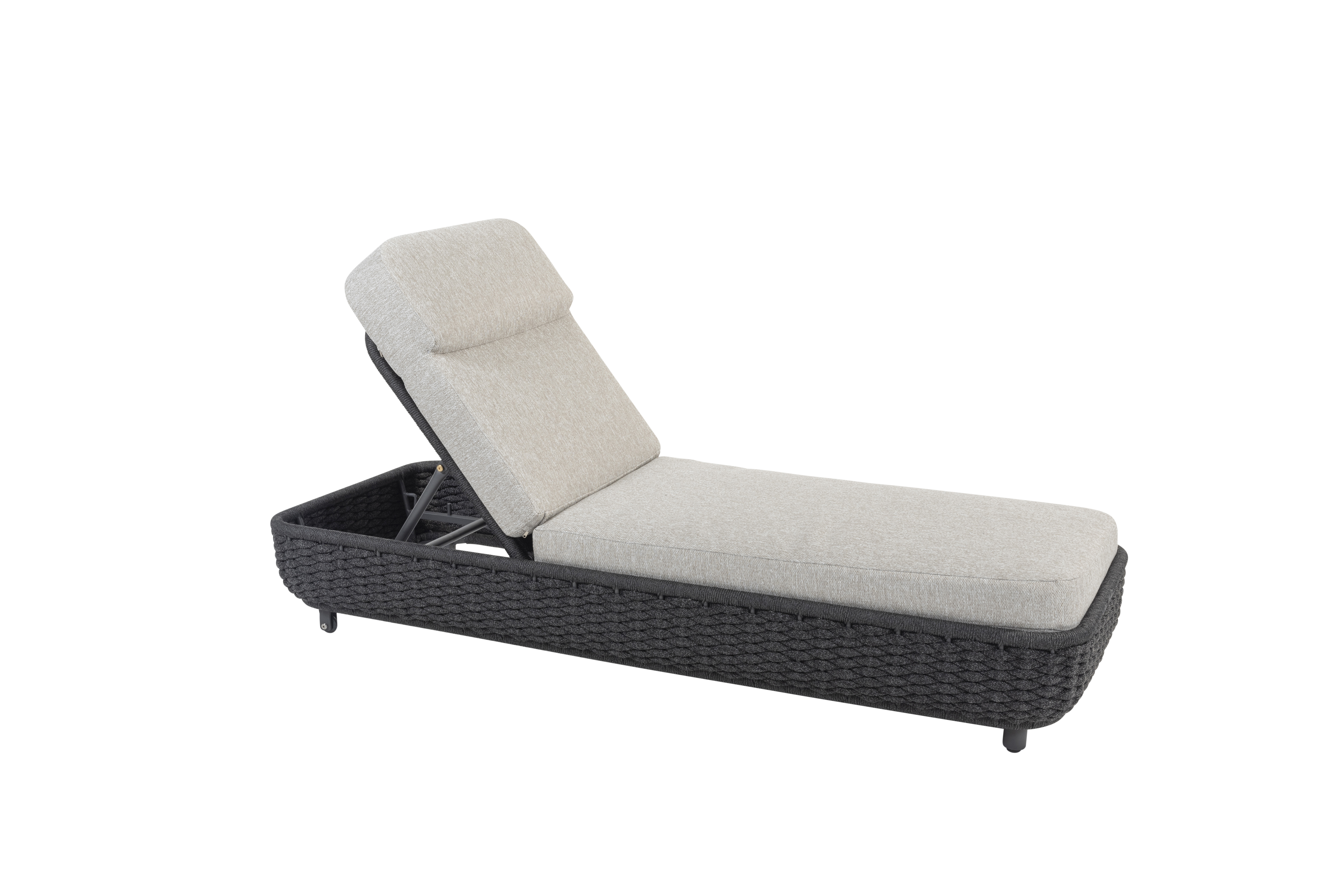 Lido sunbed antraciet with cushion