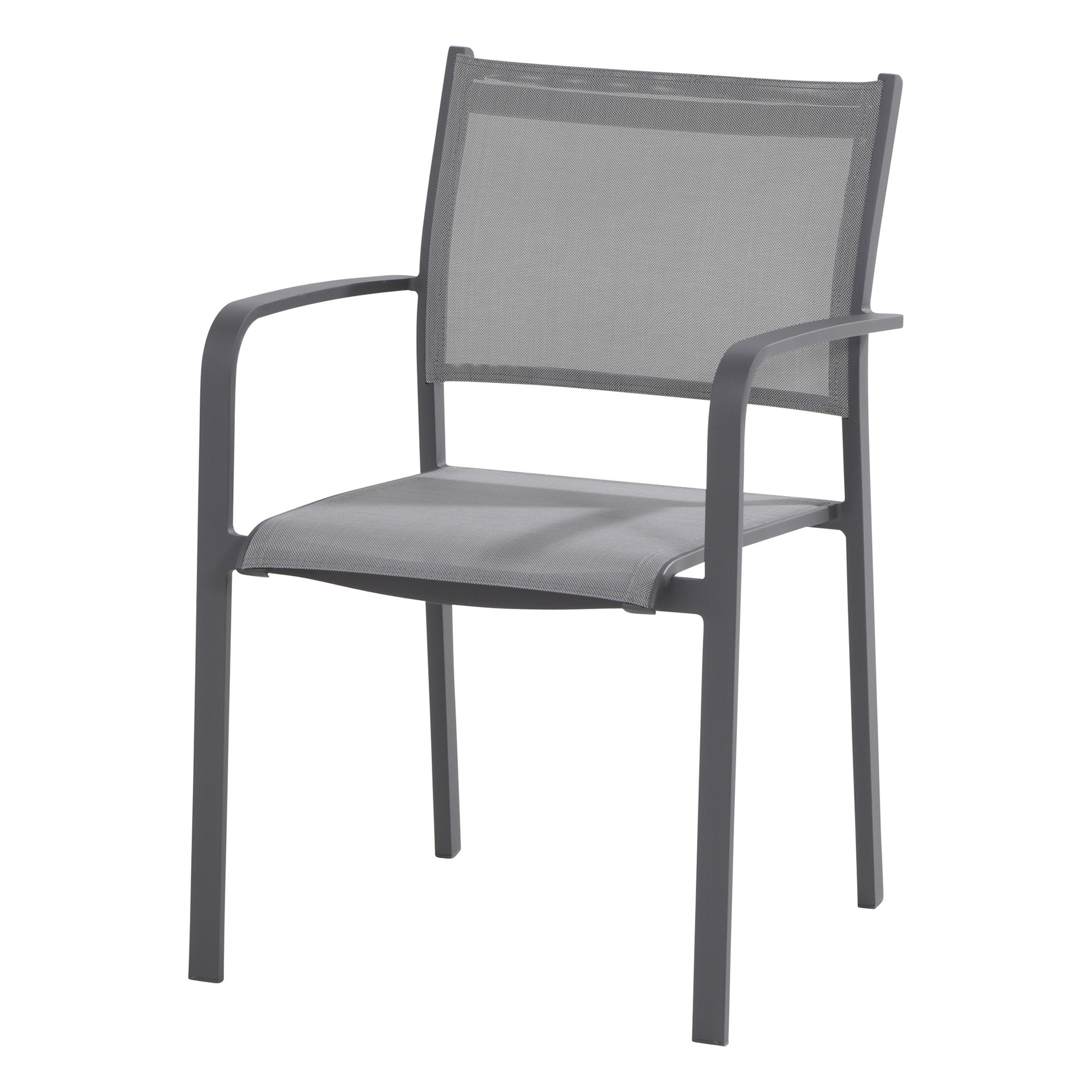 Tosca Dining chair stackable Antracite - low back