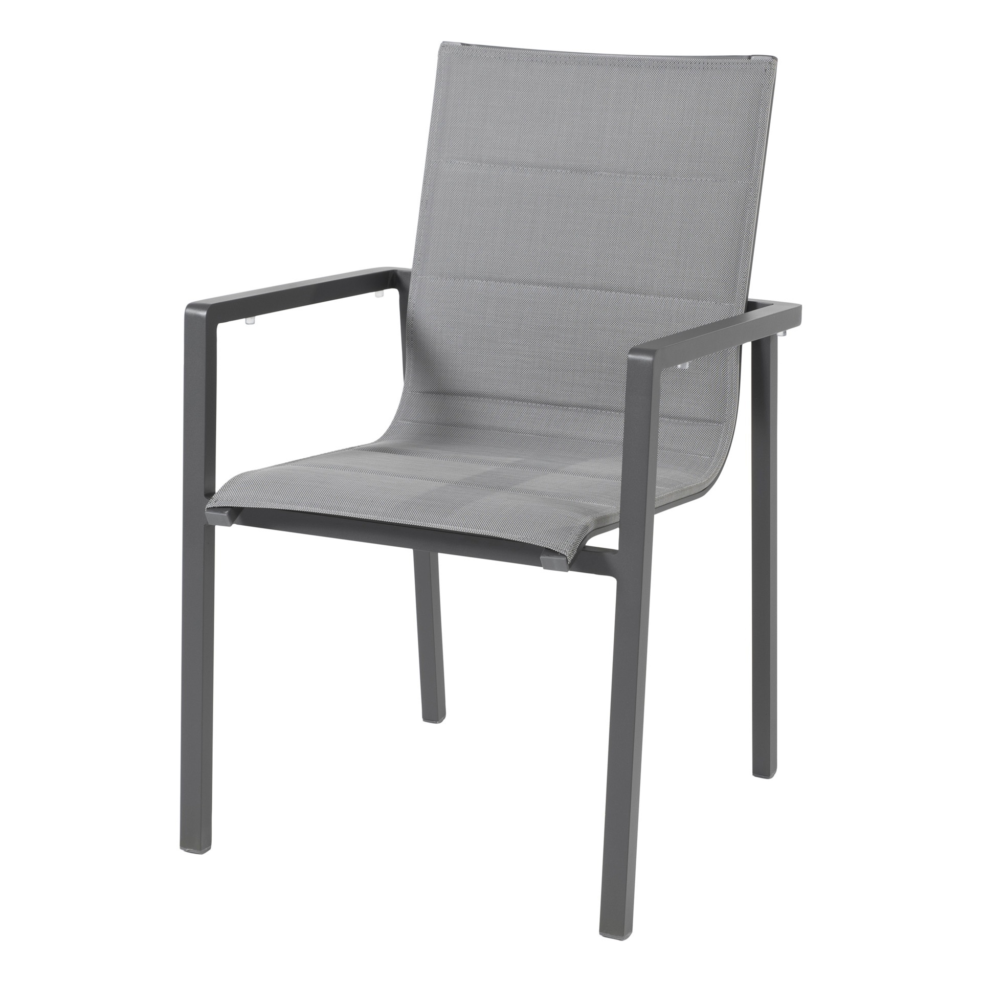 Bari Dining chair padded stackable Antracite 