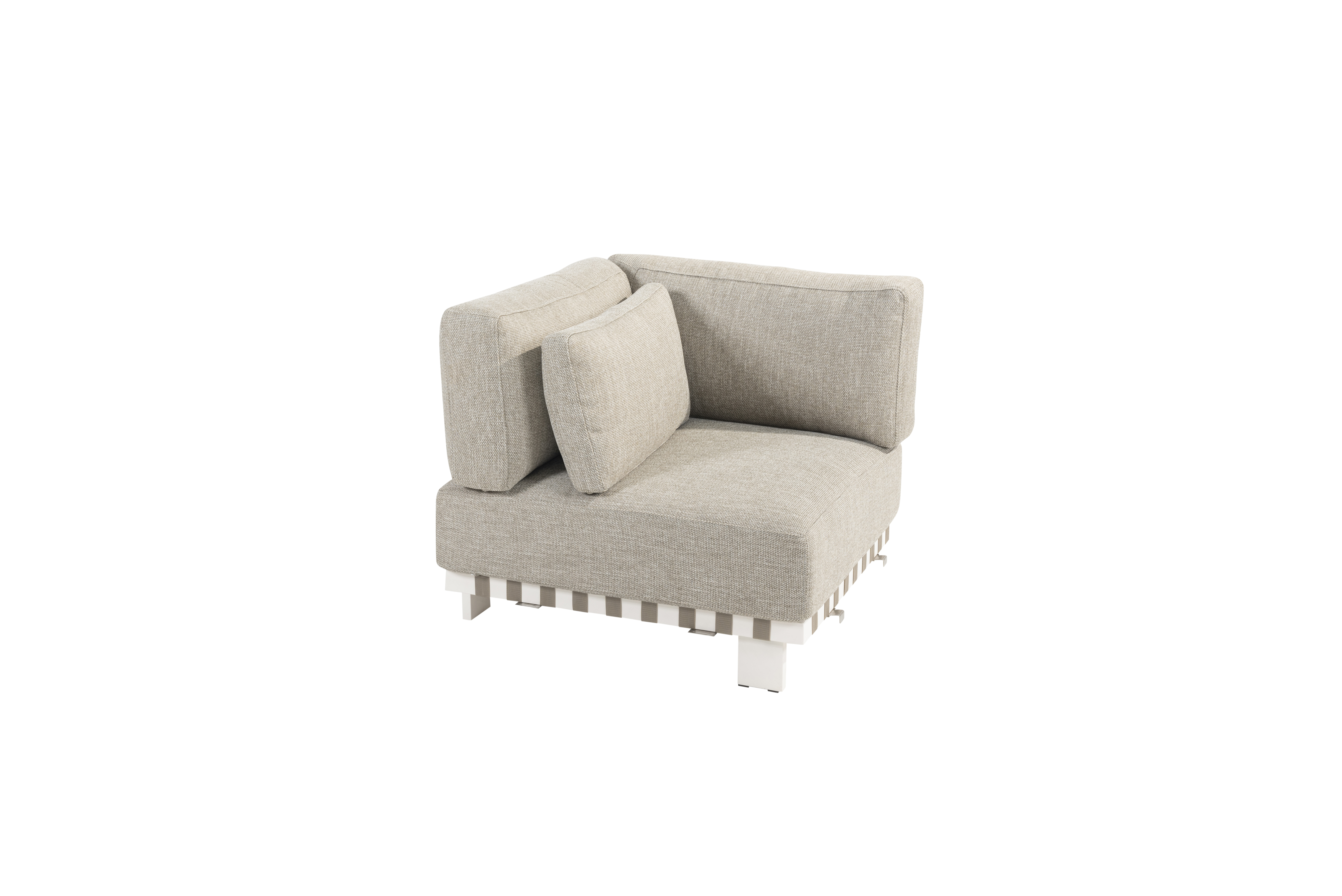 Paloma modular corner white with 4 cushions 