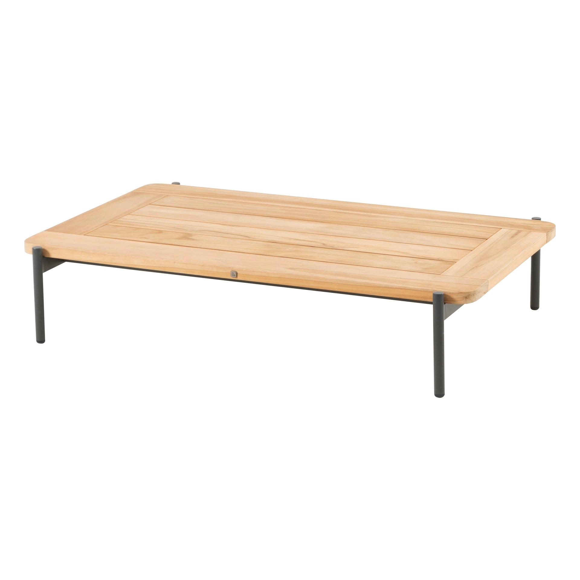 Yoga Coffee table Antracite Natural teak 120x75x25