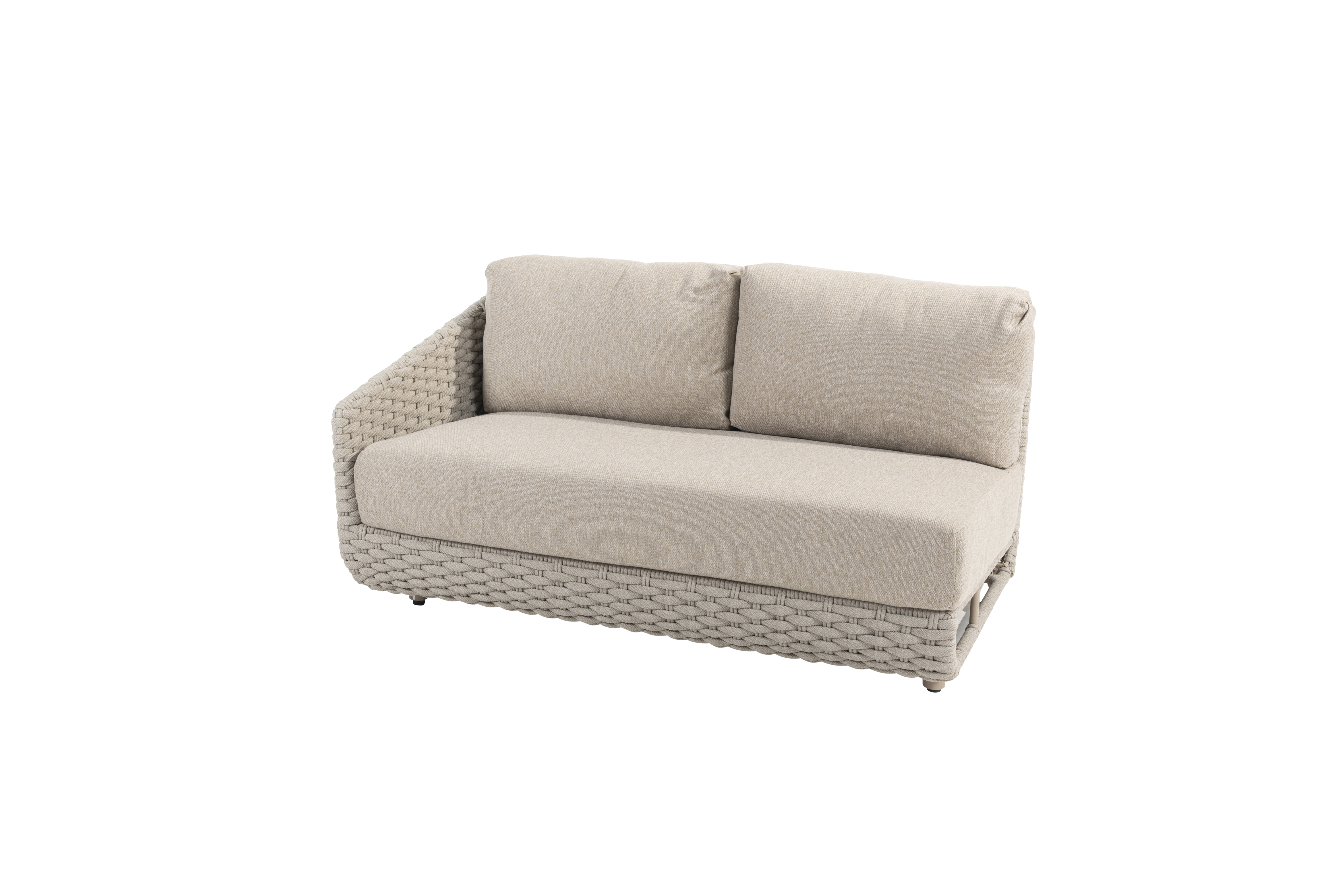 Casanova 2 seater right arm Latte with 3 cushions