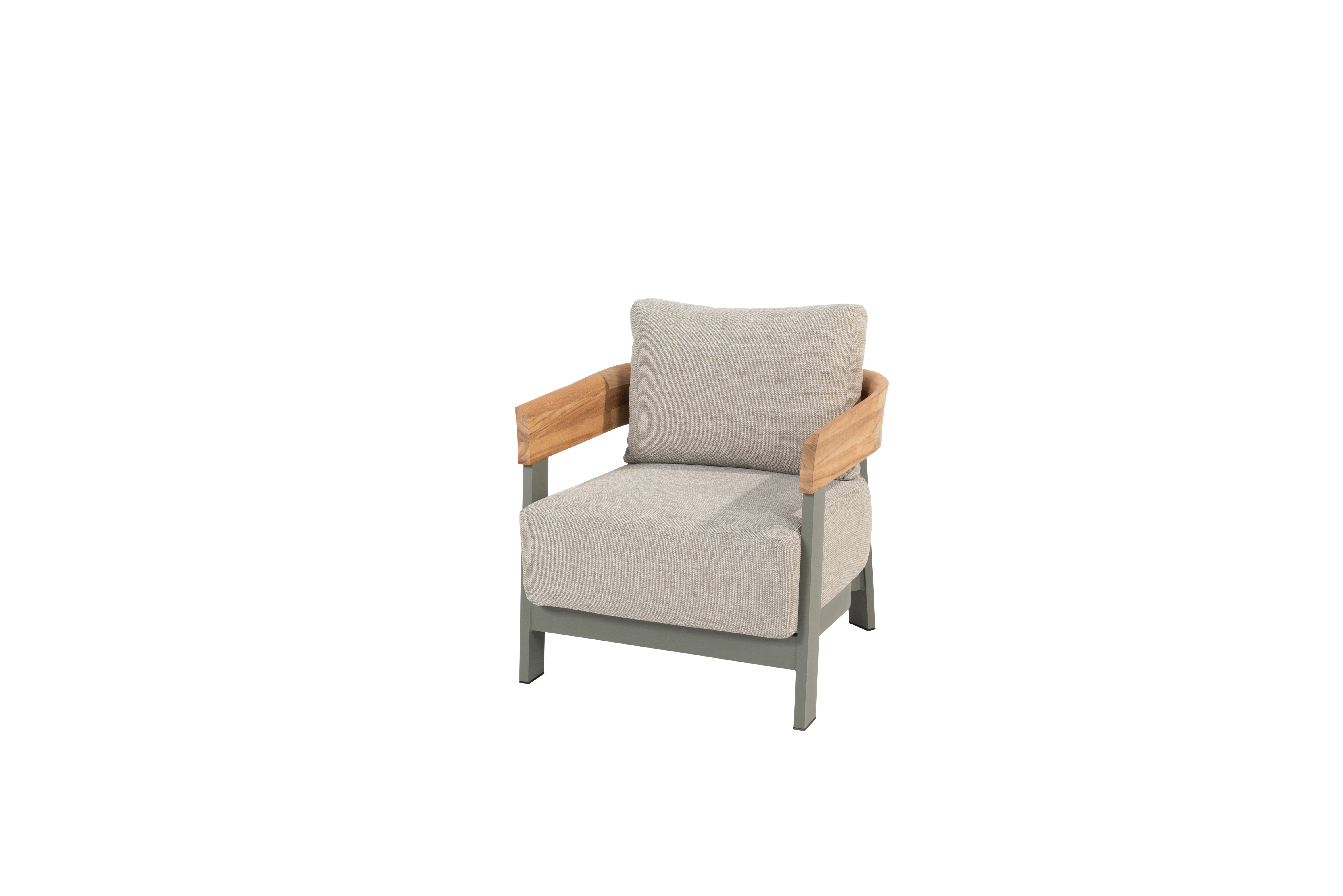 Varenna living chair olive with 2 cushions 