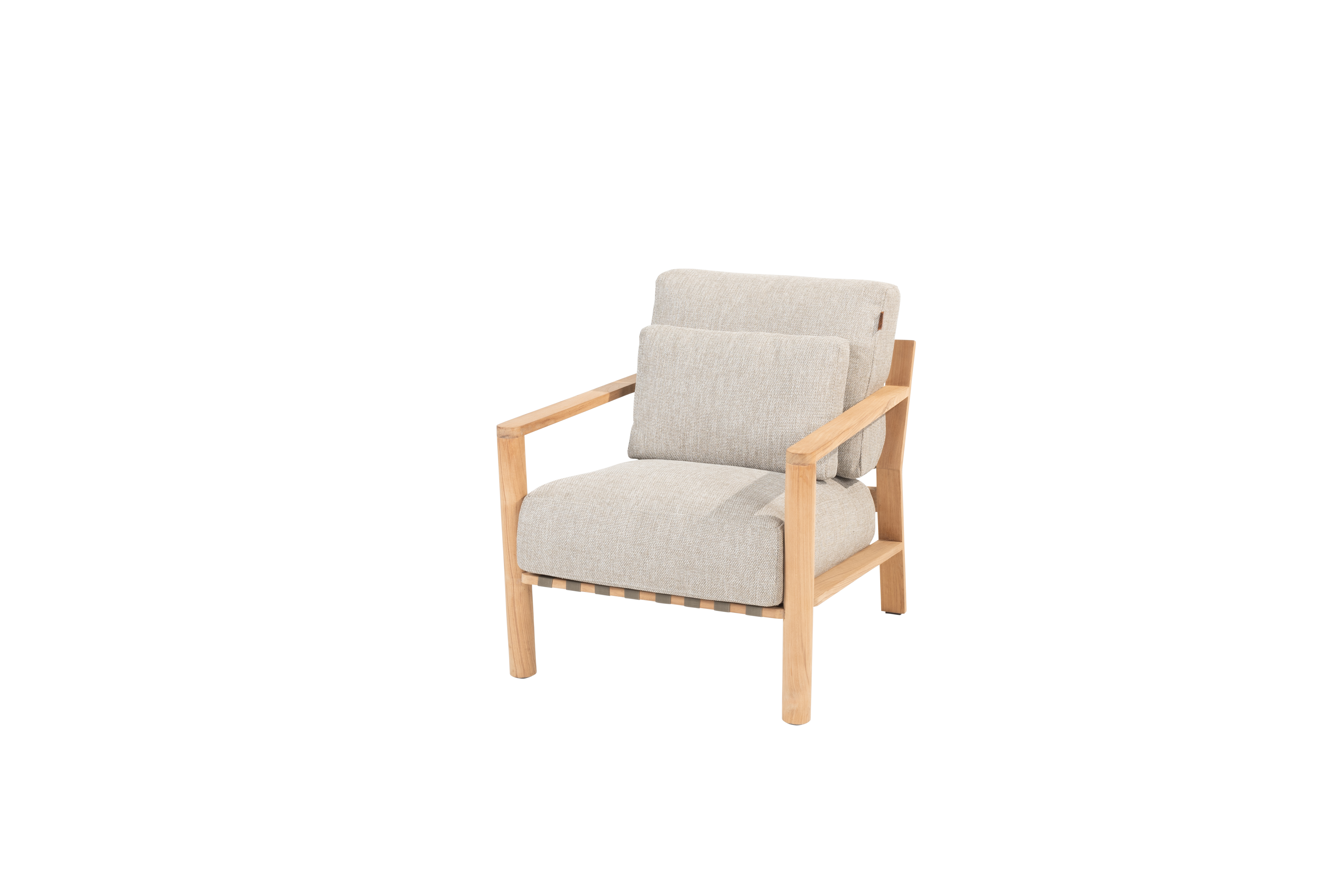 Lucas living chair natural teak with 3 cushions 