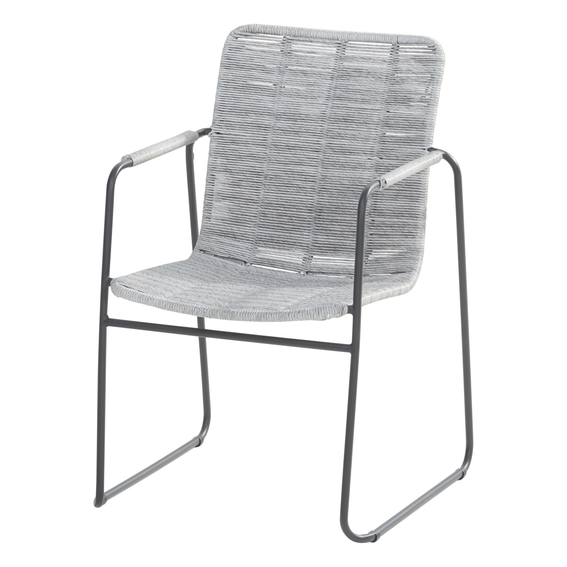 Palma Stacking chair Antracite with light grey