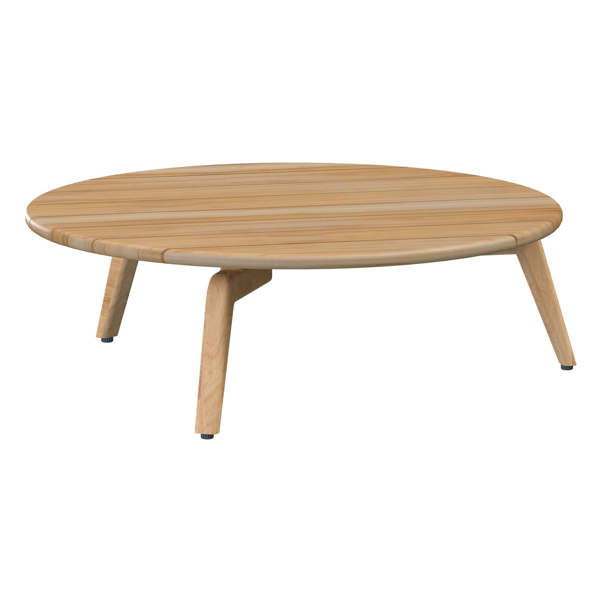 Zucca Coffee table natural teak Ø90cm H30