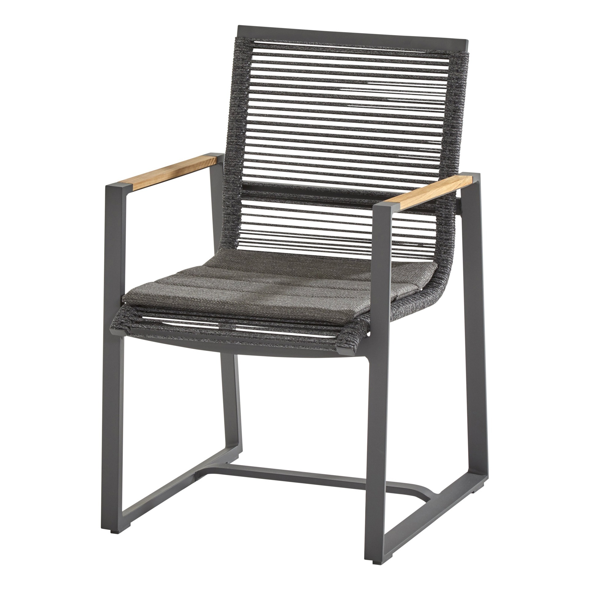 Pandino dining chair with cushion Antracite