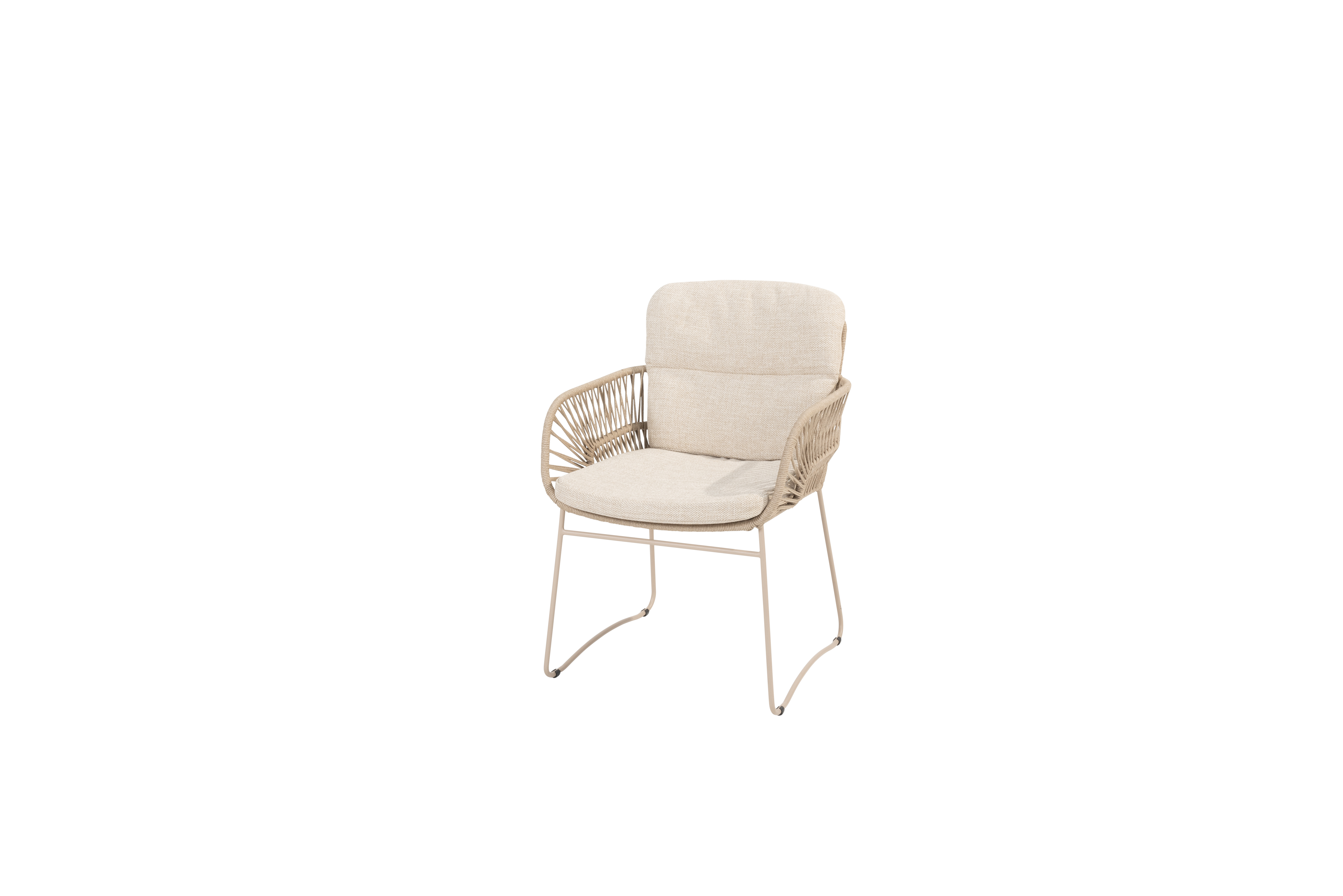 Murcia dining chair latte with 2 cushions 