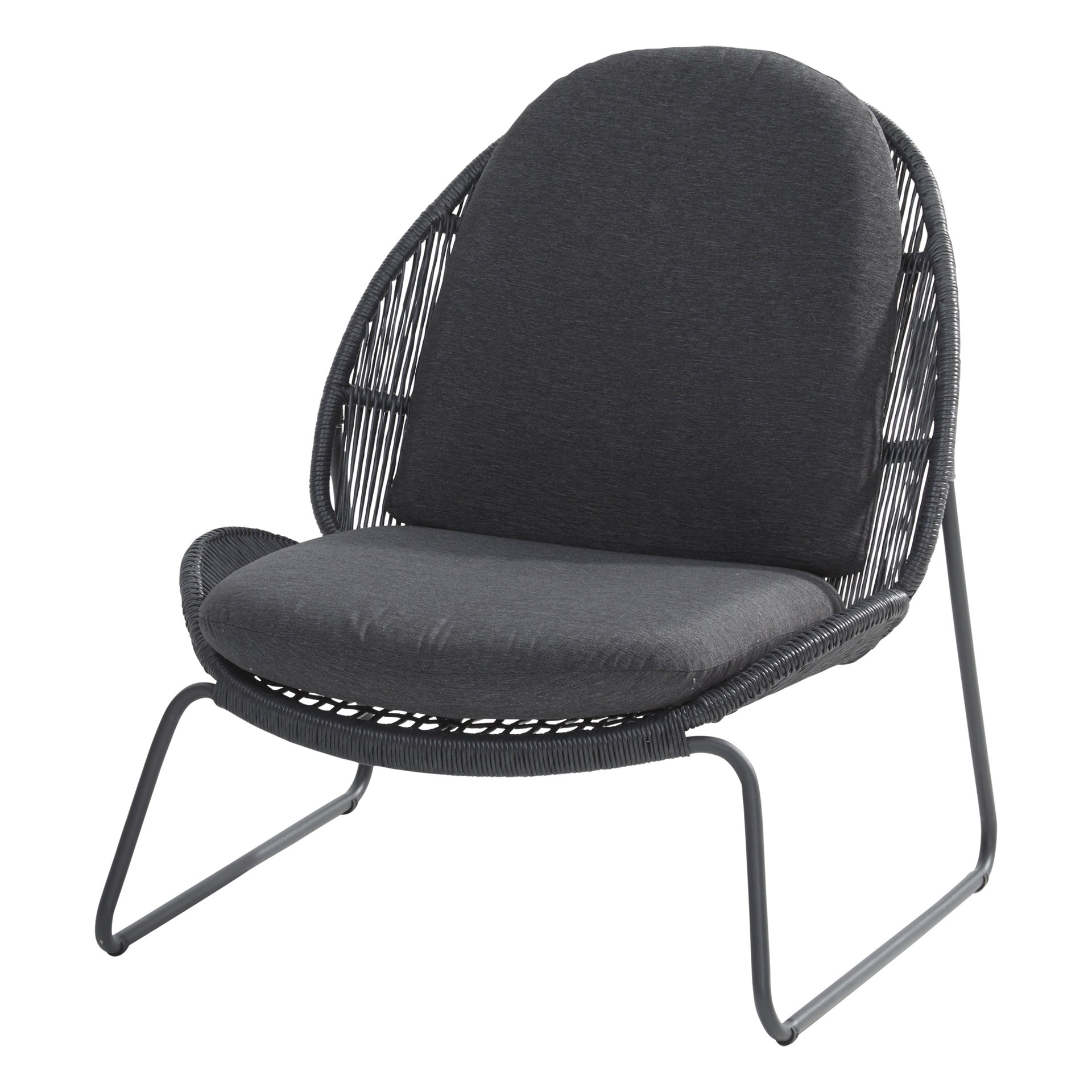 Delano Living chair with 2 cushions Antracite 