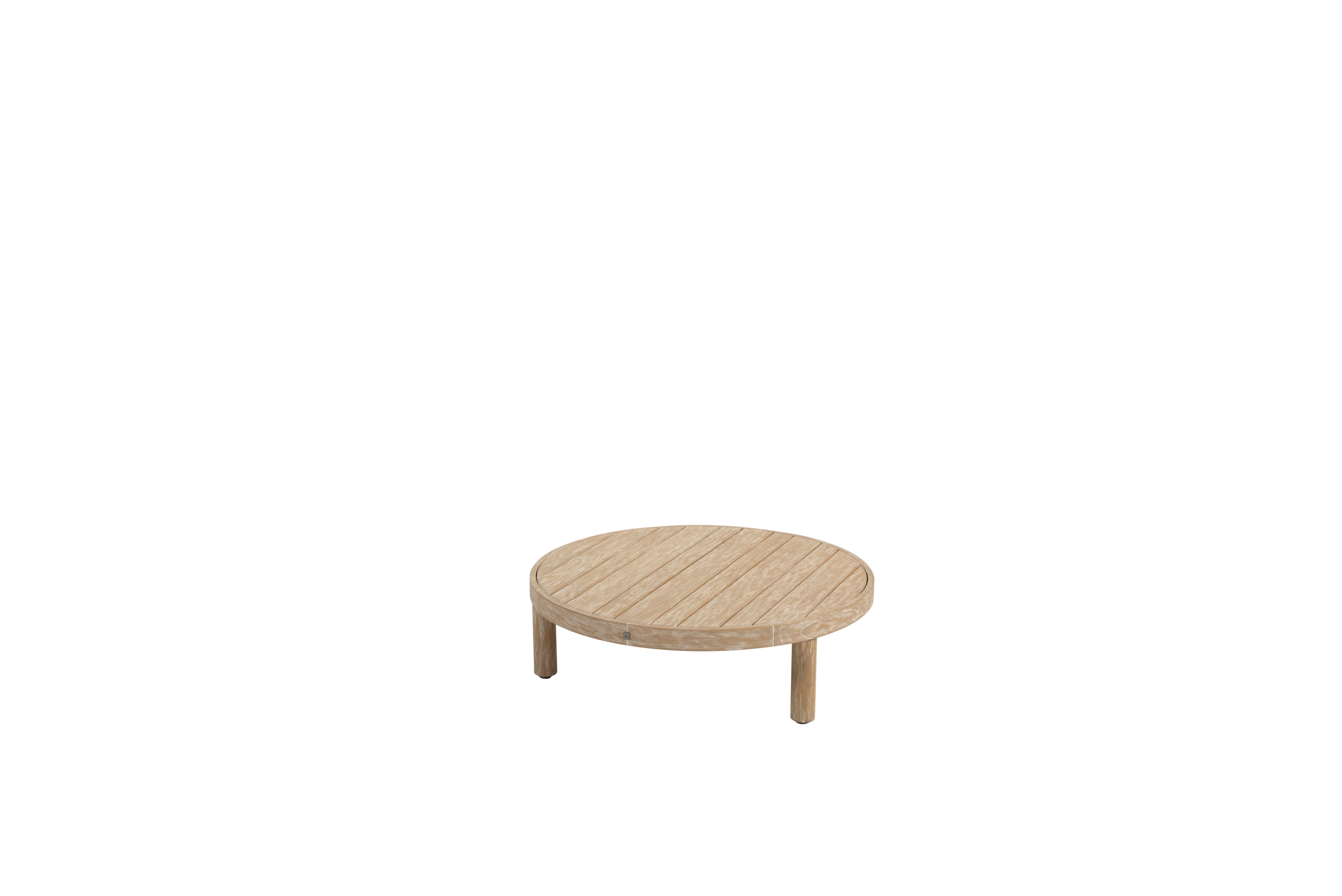 Sem coffee table brushed teak round R80xH25