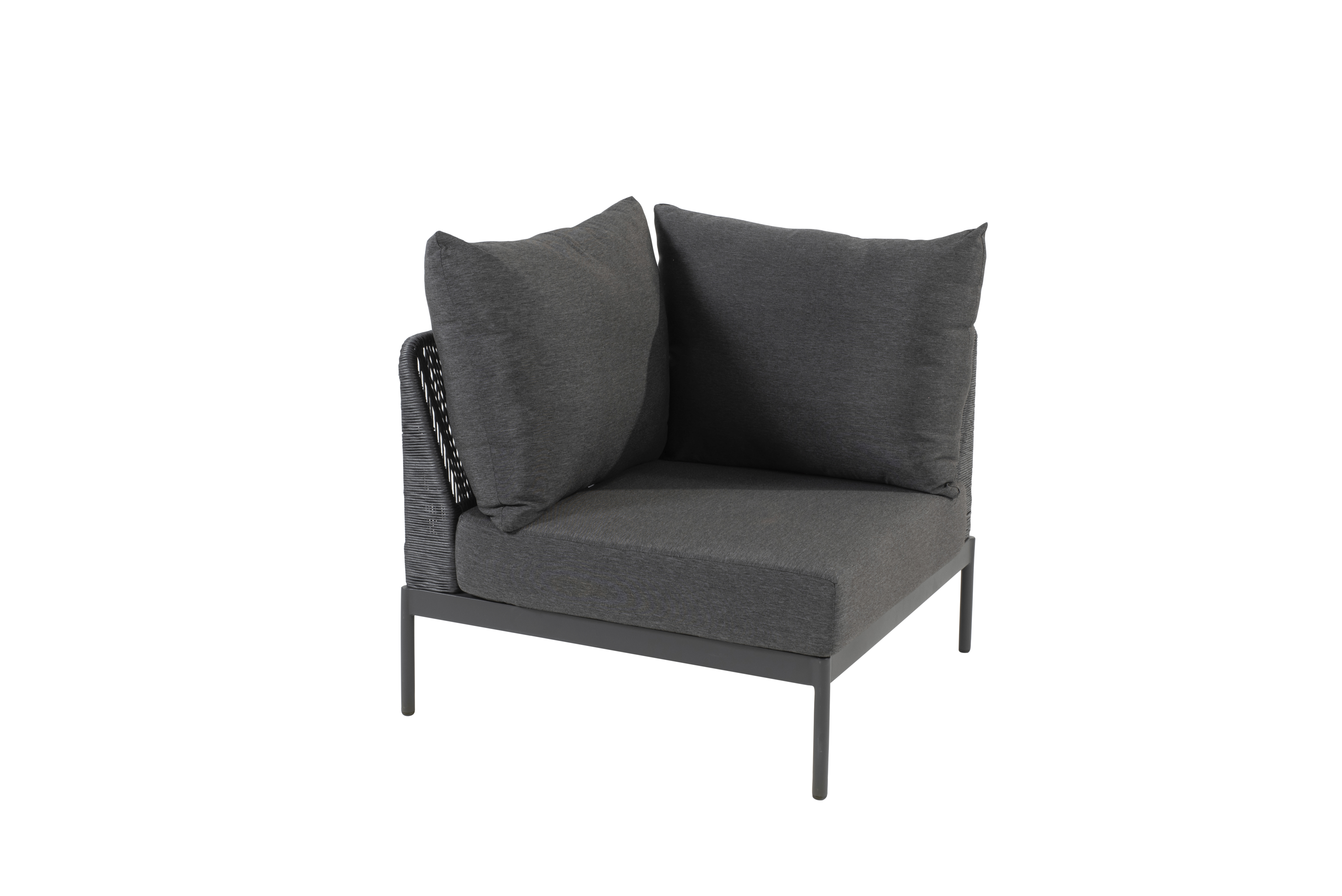Sakura Corner antracite with 3 cushions 