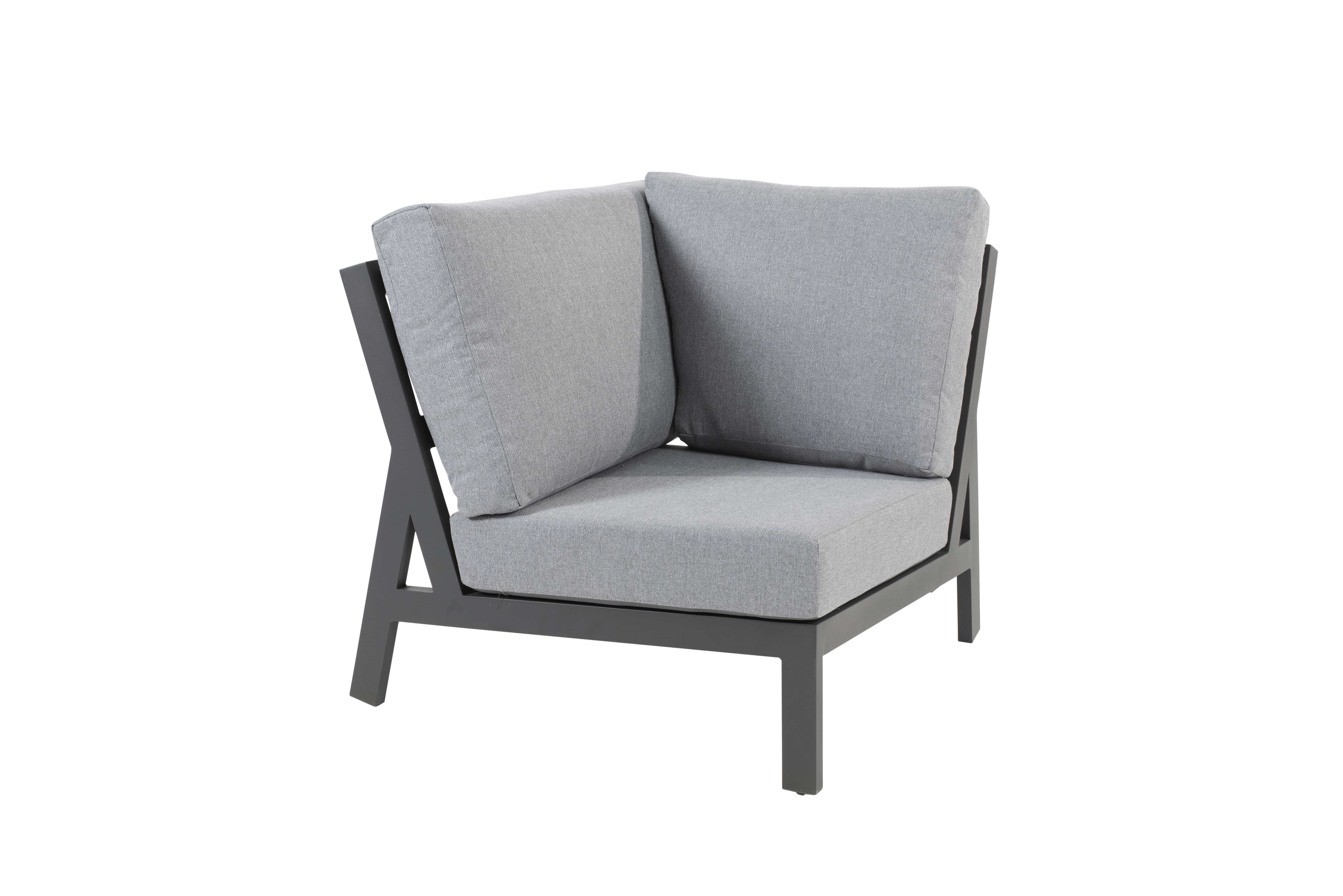 Gigi Corner antracite with 3 cushions 
