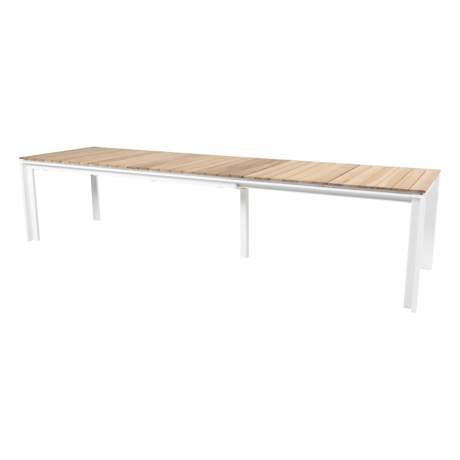 Optimum extending table teak 220-280-340x95 white