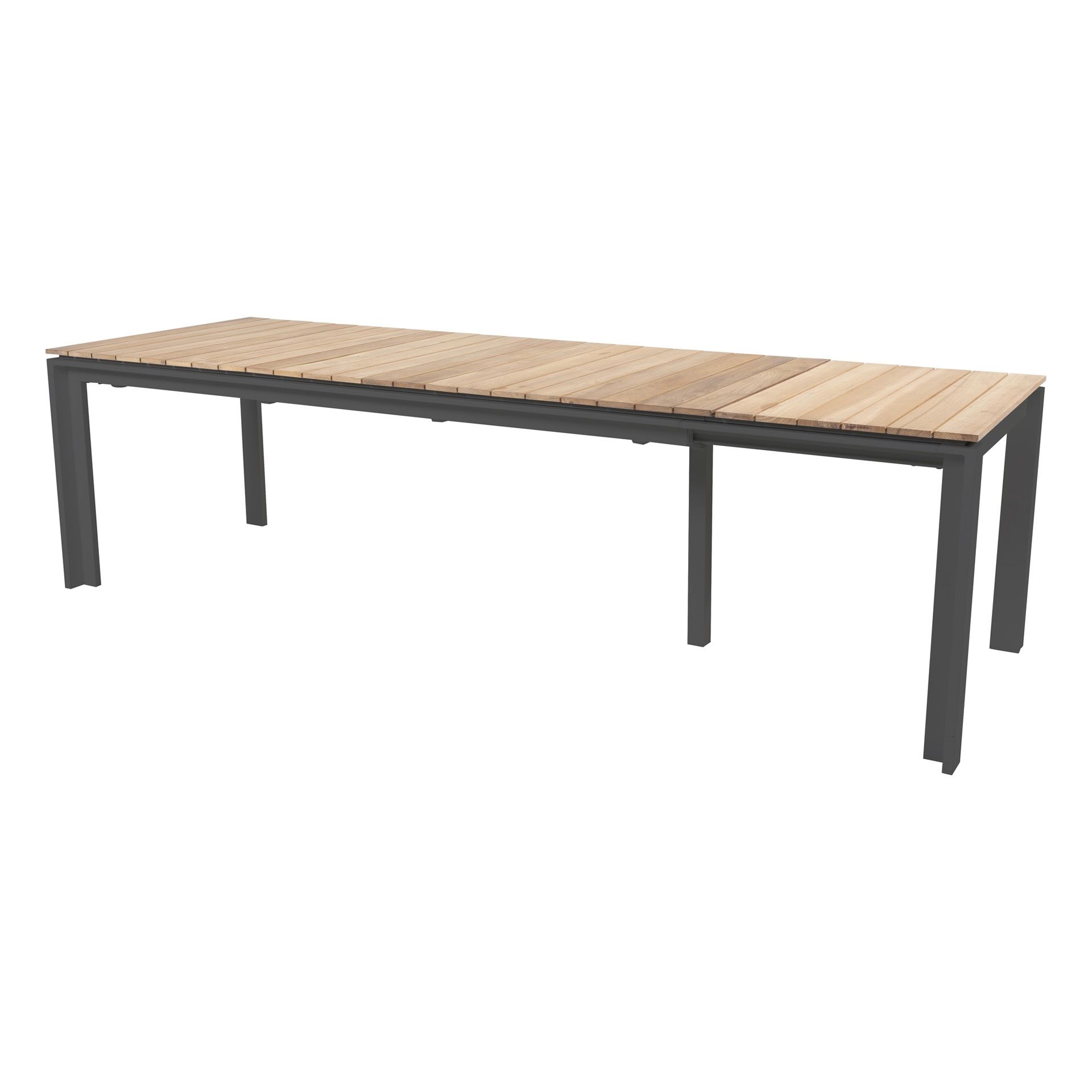Optimum extending table teak 220-280-340x95 antracite