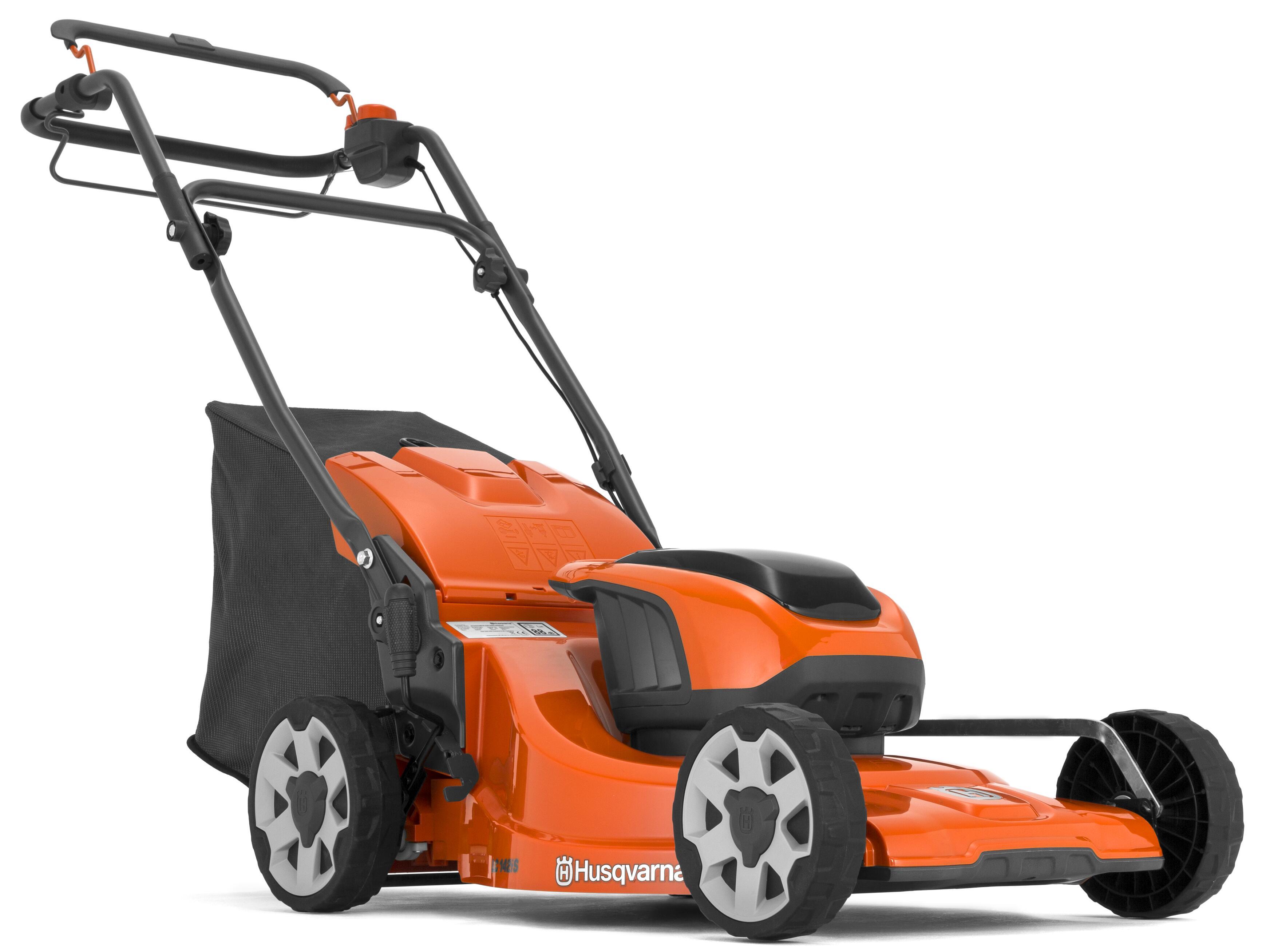 Husqvarna opvang LC142iS met aandrijving lader 40-C80 en batterij 2x40-B140