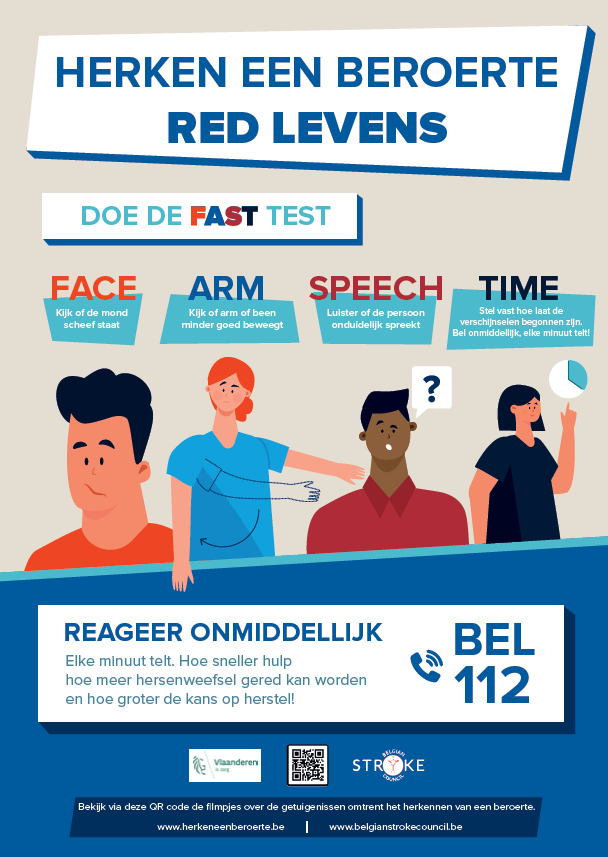 Herken een beroerte © Belgian Stroke Council