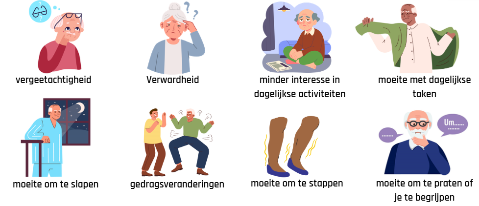 Mogelijke tekenen van dementie