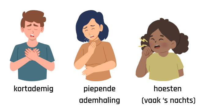 De 3 belangrijkste klachten bij astma